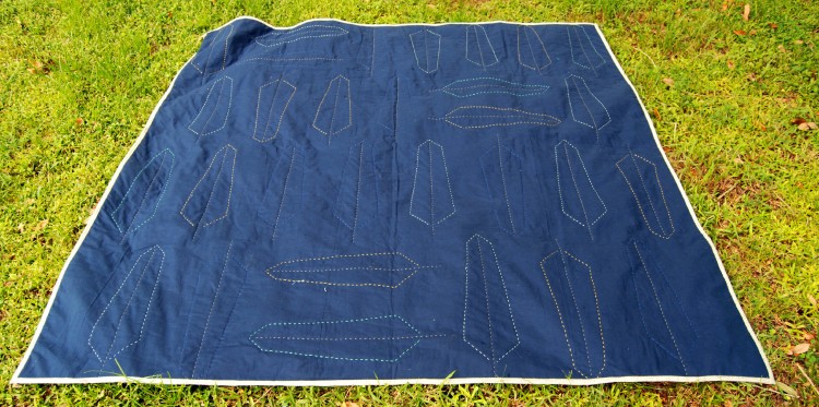Feather Bed Quilt Back