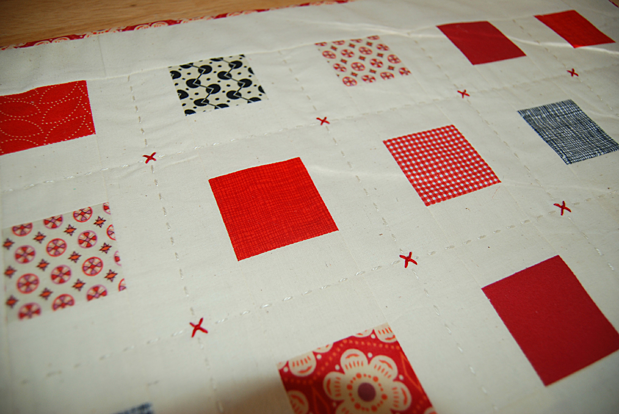 Free tutorial Christmas table runner DIY
