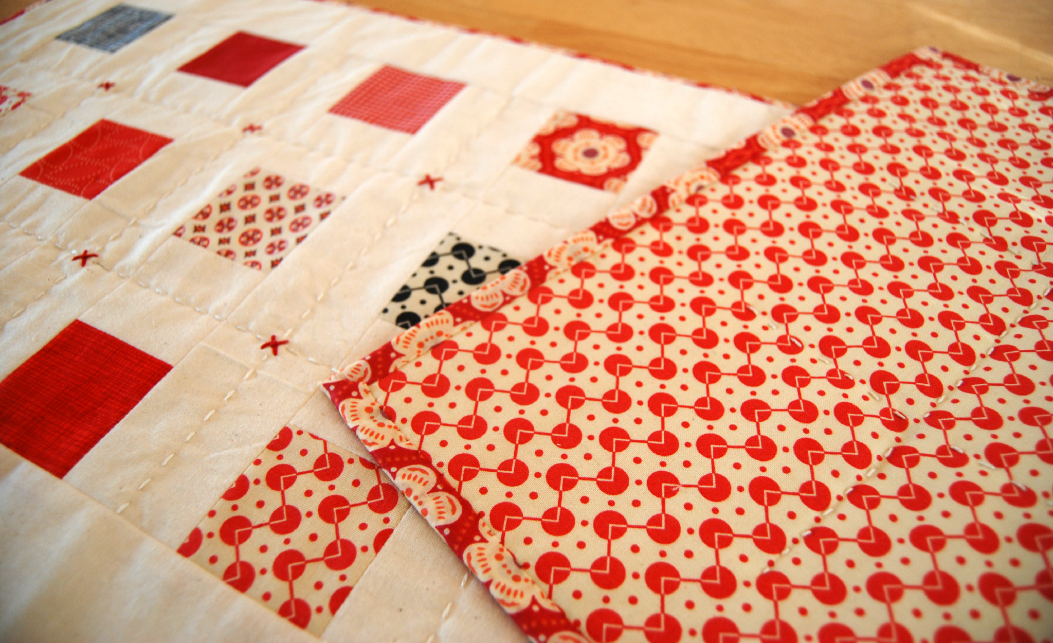 Free tutorial Christmas table runner DIY