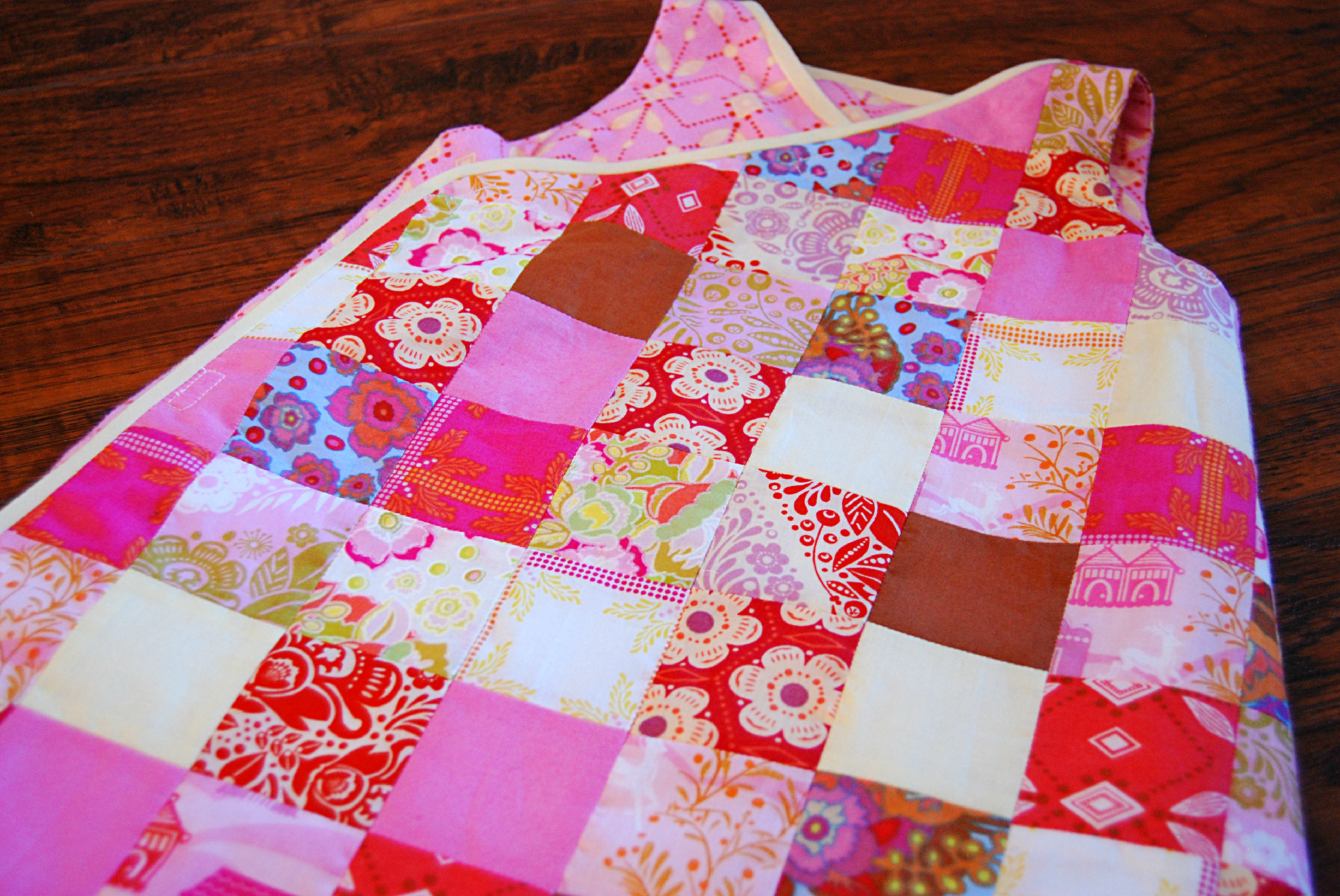 Patchwork Sleep Sack detail