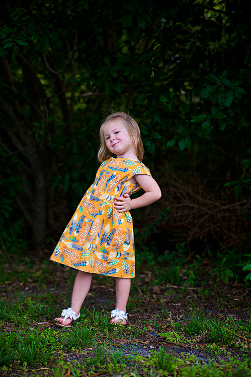 Reversible Roller Skate Dress hamming it up