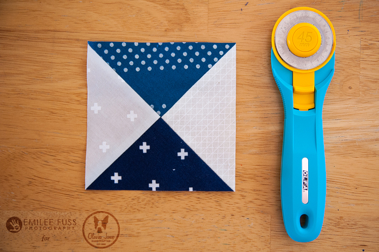 free coaster tutorial with half square triangles and step by step photos