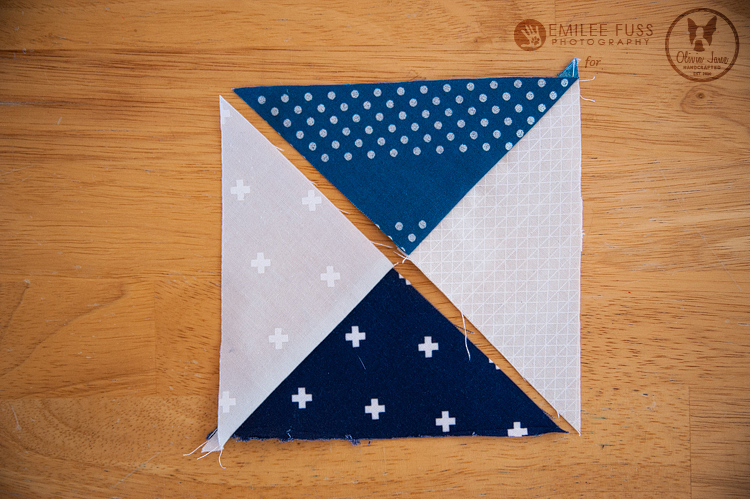 free coaster tutorial with half square triangles and step by step photos