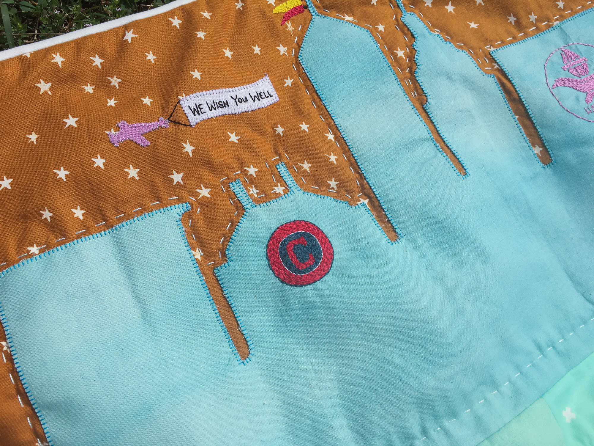 Cleveland Skyline quilt tradition meets modern