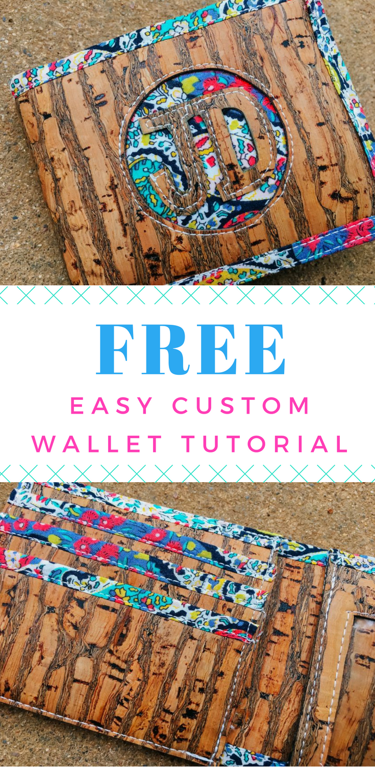 Free DIY cork wallet tutorial