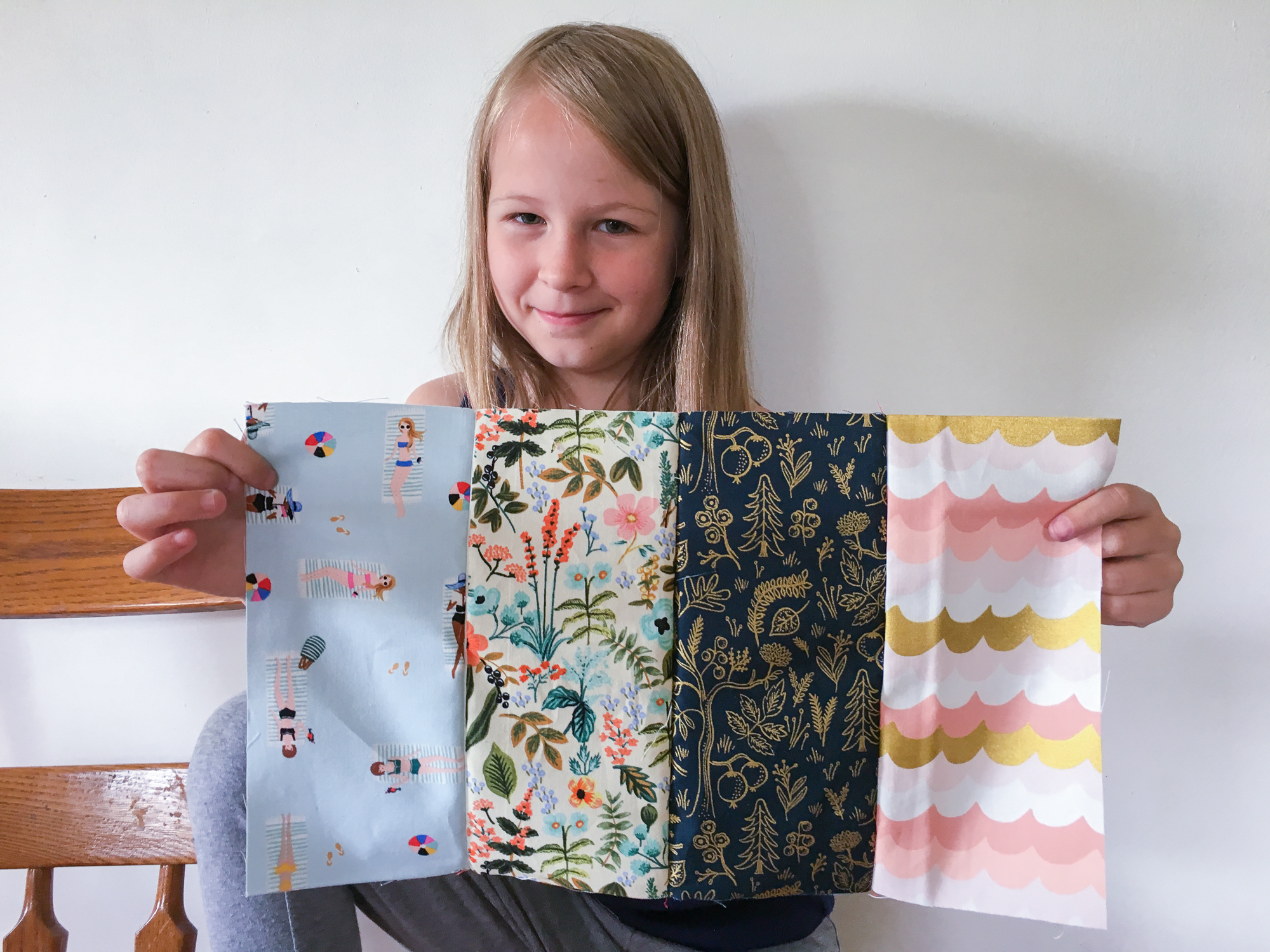 Sewing with Kids: sewing a quilt top