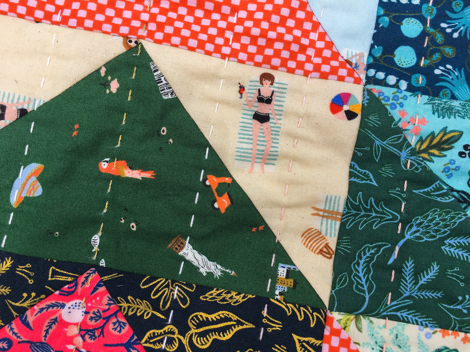 a summer of stitches Amalfi custom quilt
