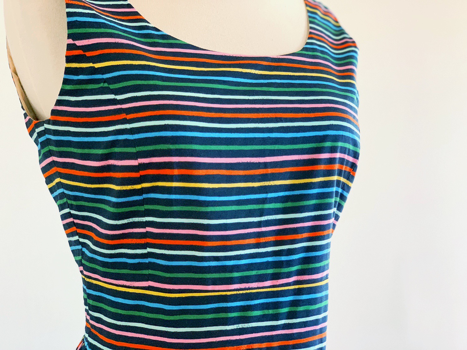 summer stripes maxi dress