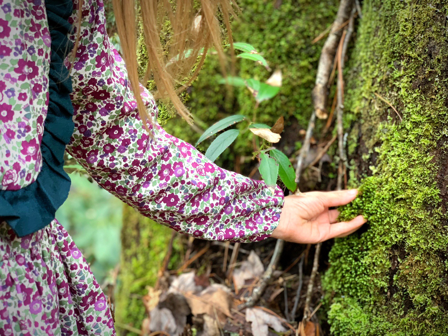 winter floral liberty dress