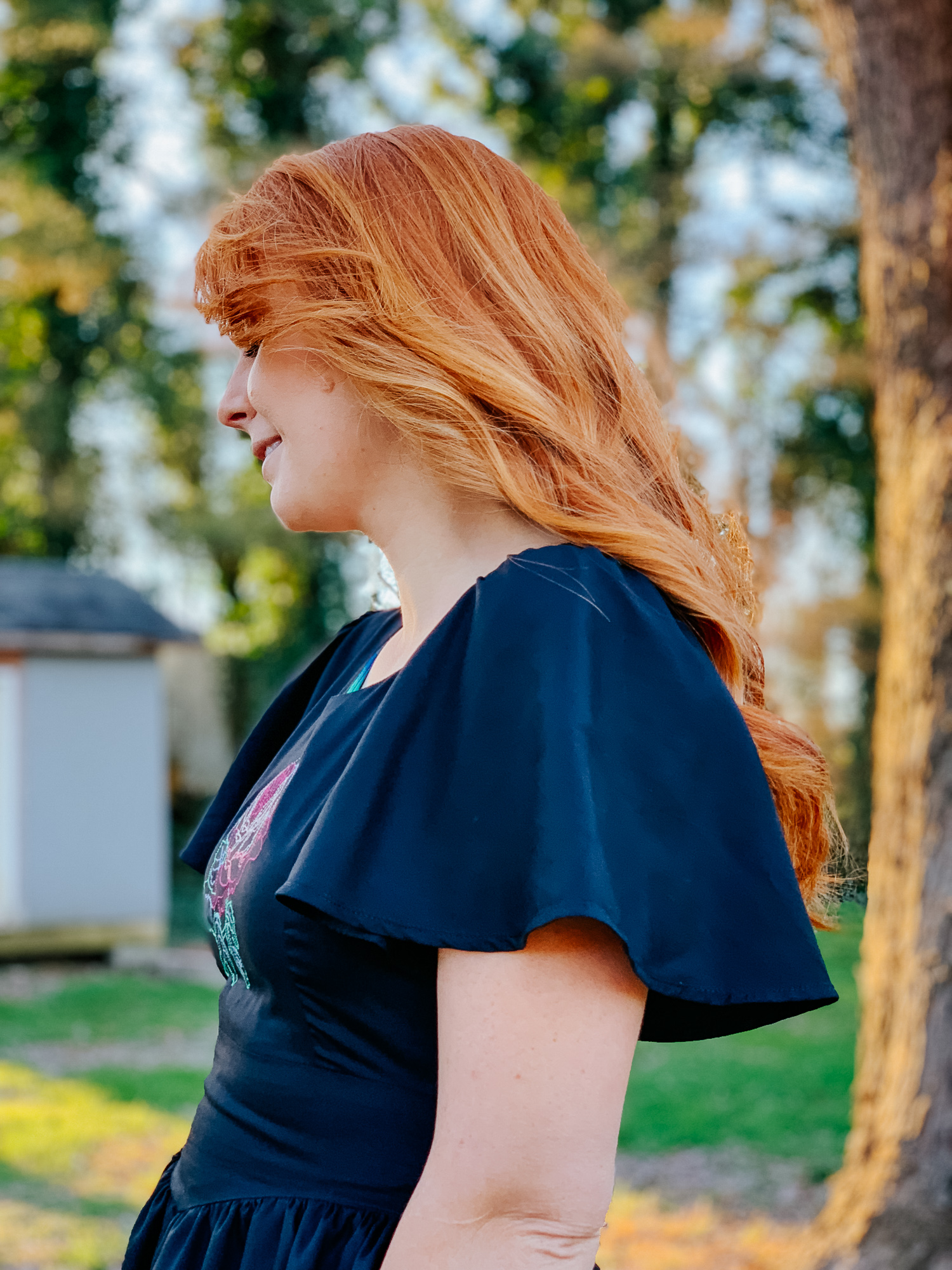 Janome Skyline S9 Anna Maria Horner Embroidery Boho dress