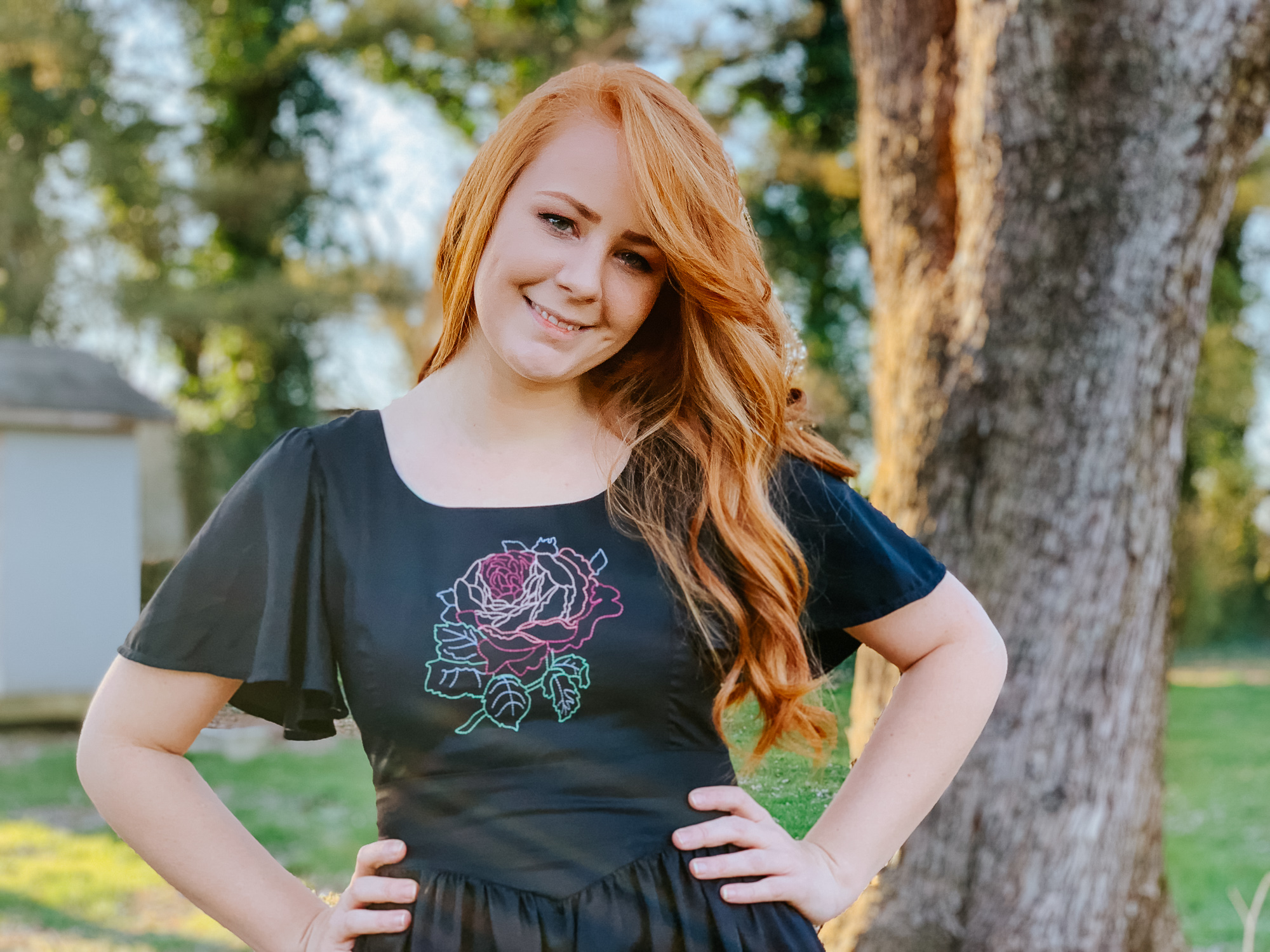 Janome Skyline S9 Anna Maria Horner Embroidery Boho dress