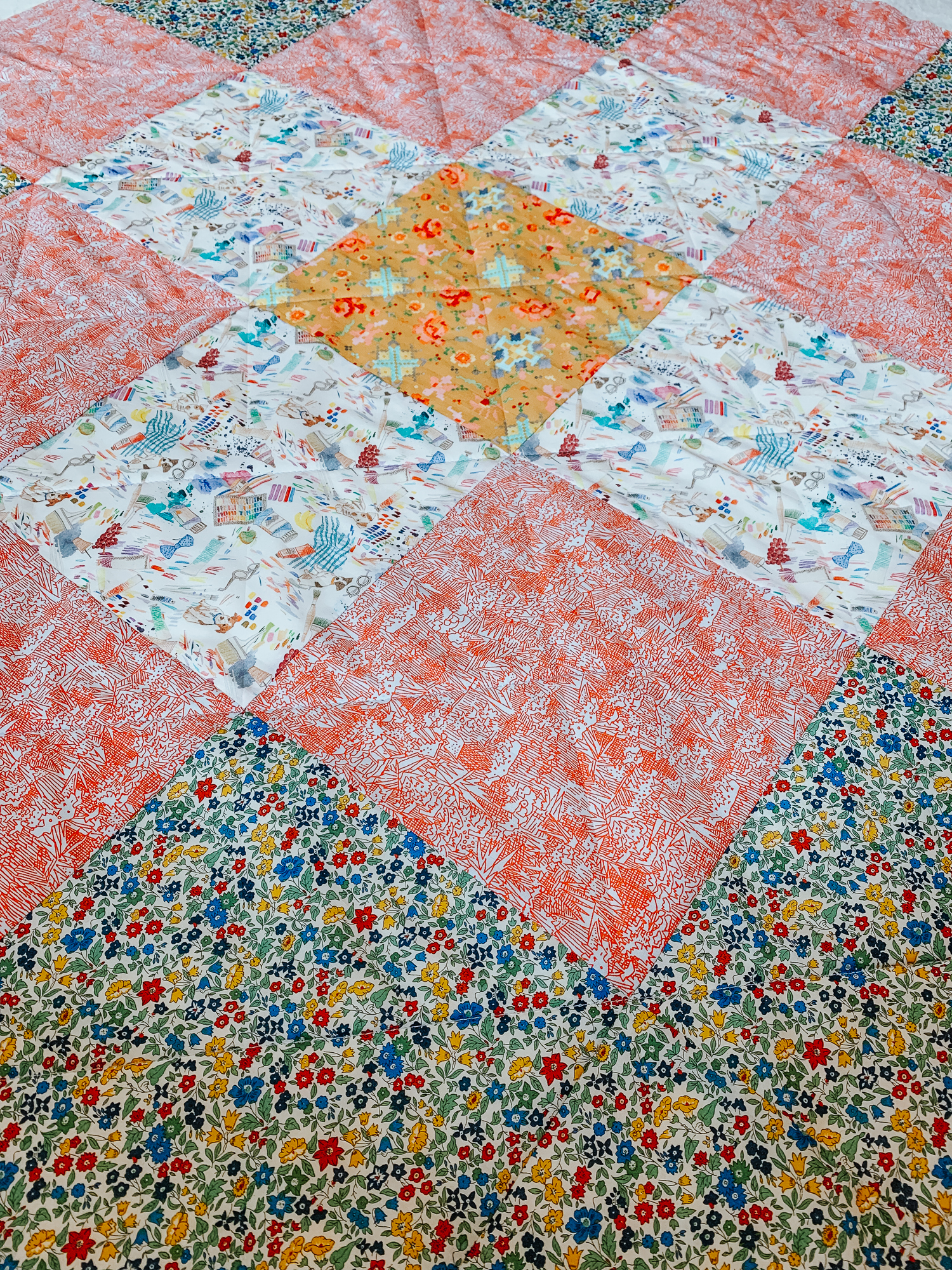 Beginner Quilt Series : baste and quilt