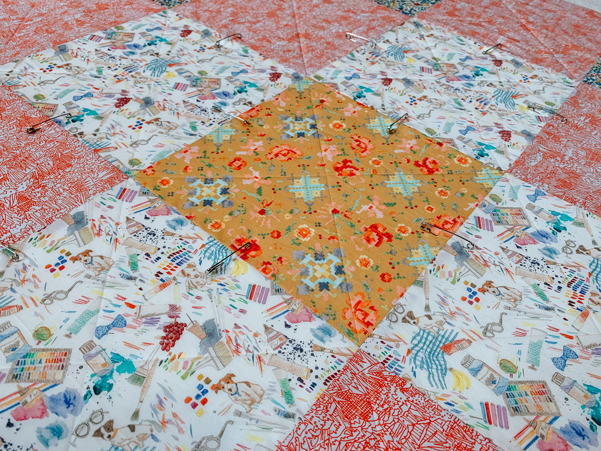 Beginner Quilt Series : baste and quilt