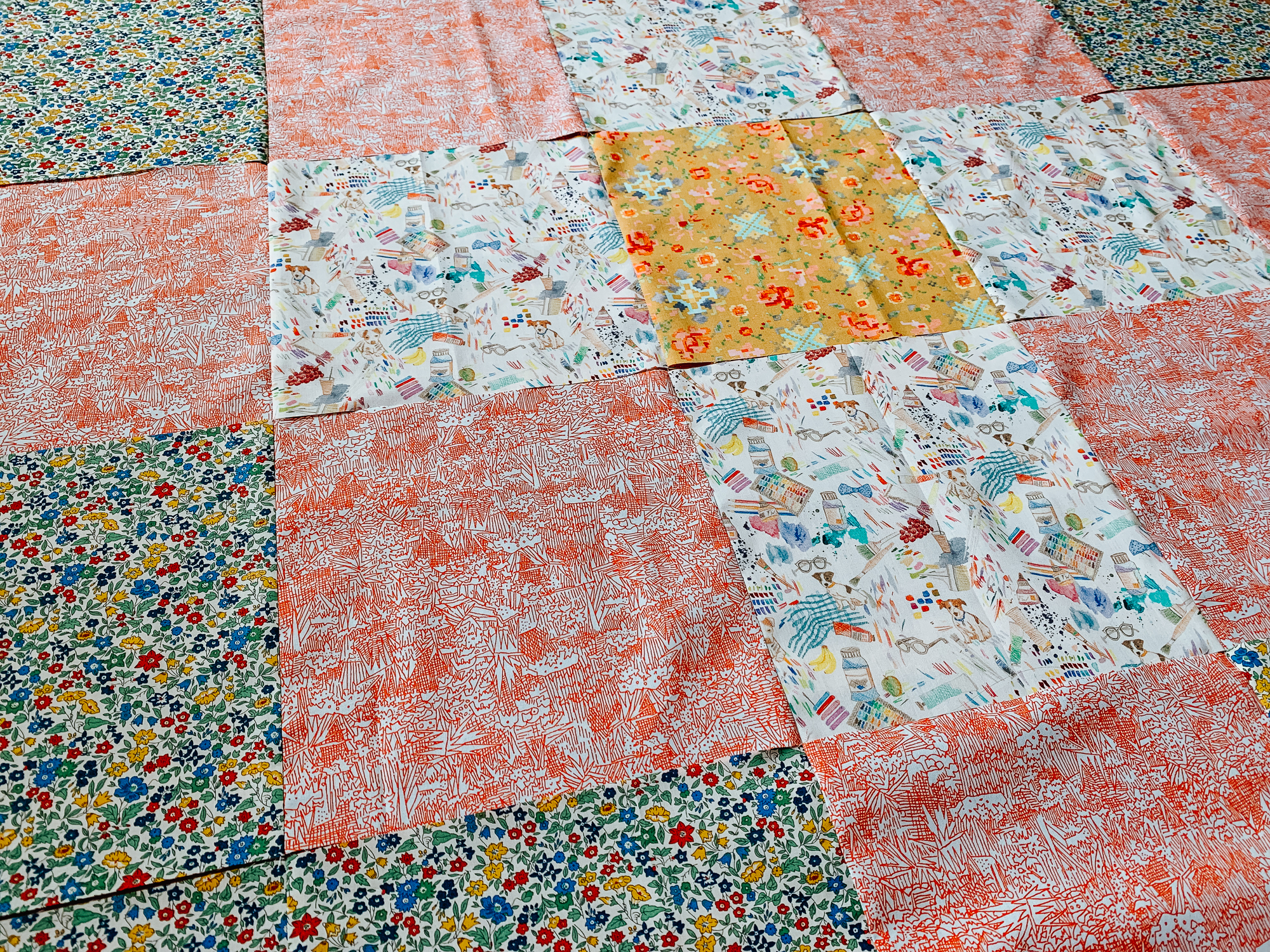 Beginner Quilt Series : assembling the quilt top