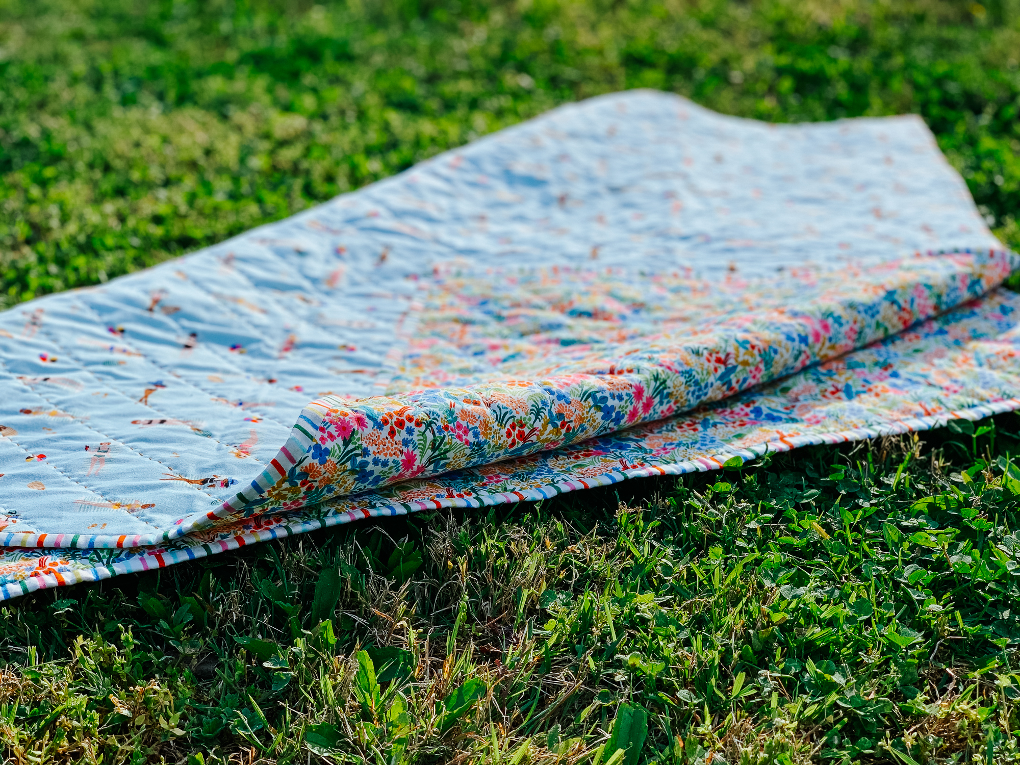 Rifle Paper co quilt by Olivia Jane Handcrafted