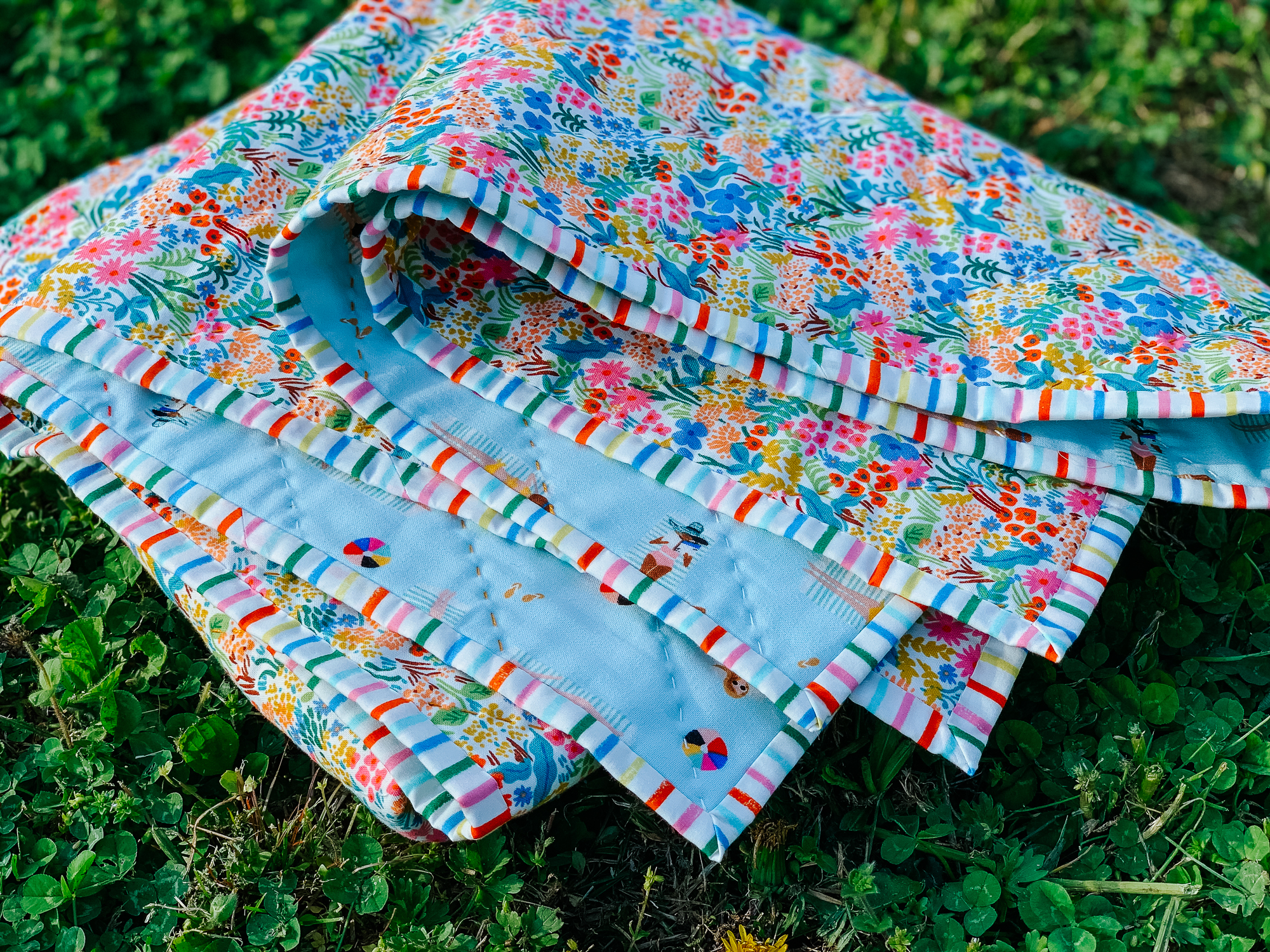 Rifle Paper co quilt by Olivia Jane Handcrafted