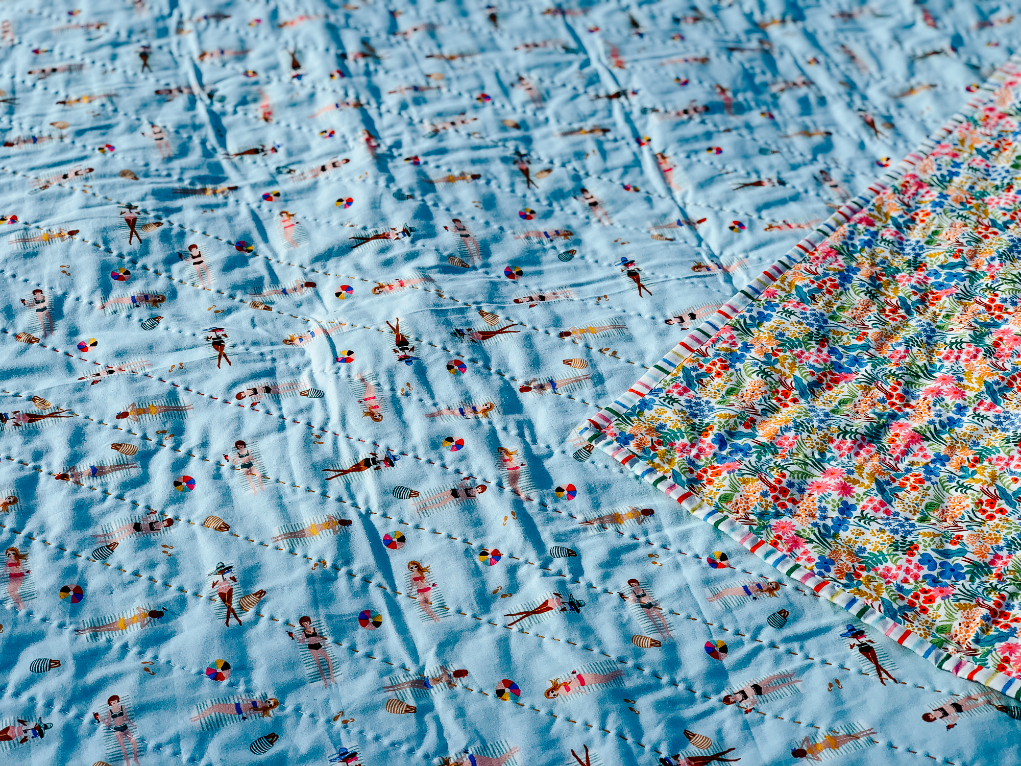 Rifle Paper co quilt by Olivia Jane Handcrafted