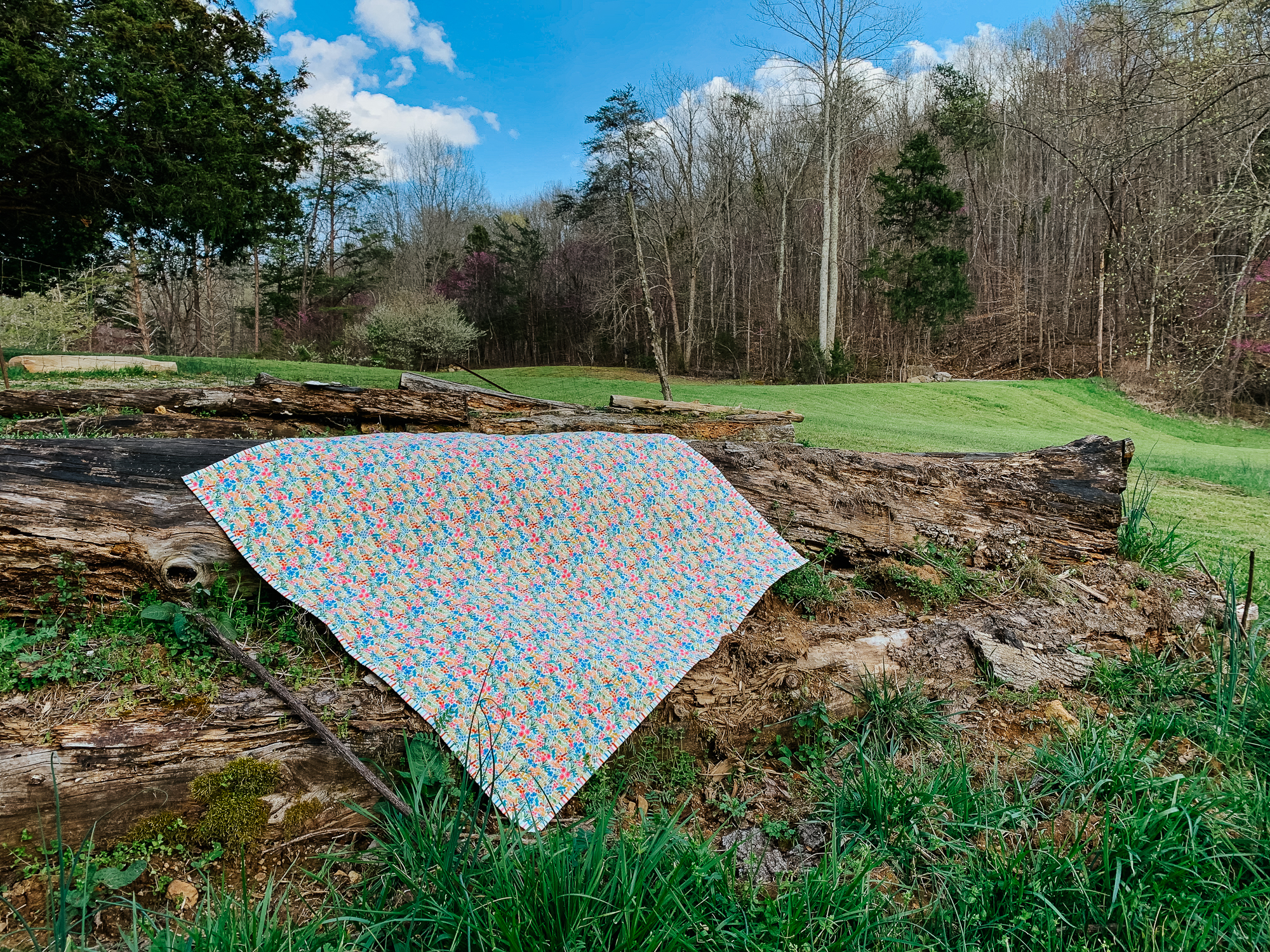 Rifle Paper co quilt by Olivia Jane Handcrafted