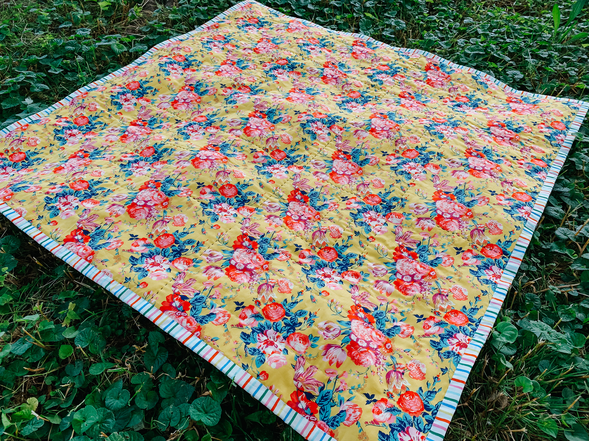 Free Beginner Quilt Series : finished quilt