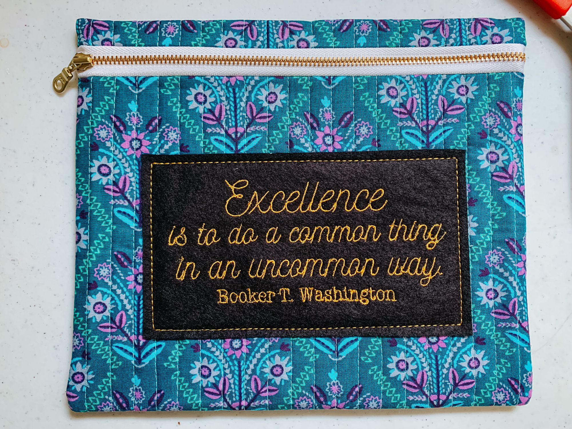 Janome embroidered bag tutorial skyline s9