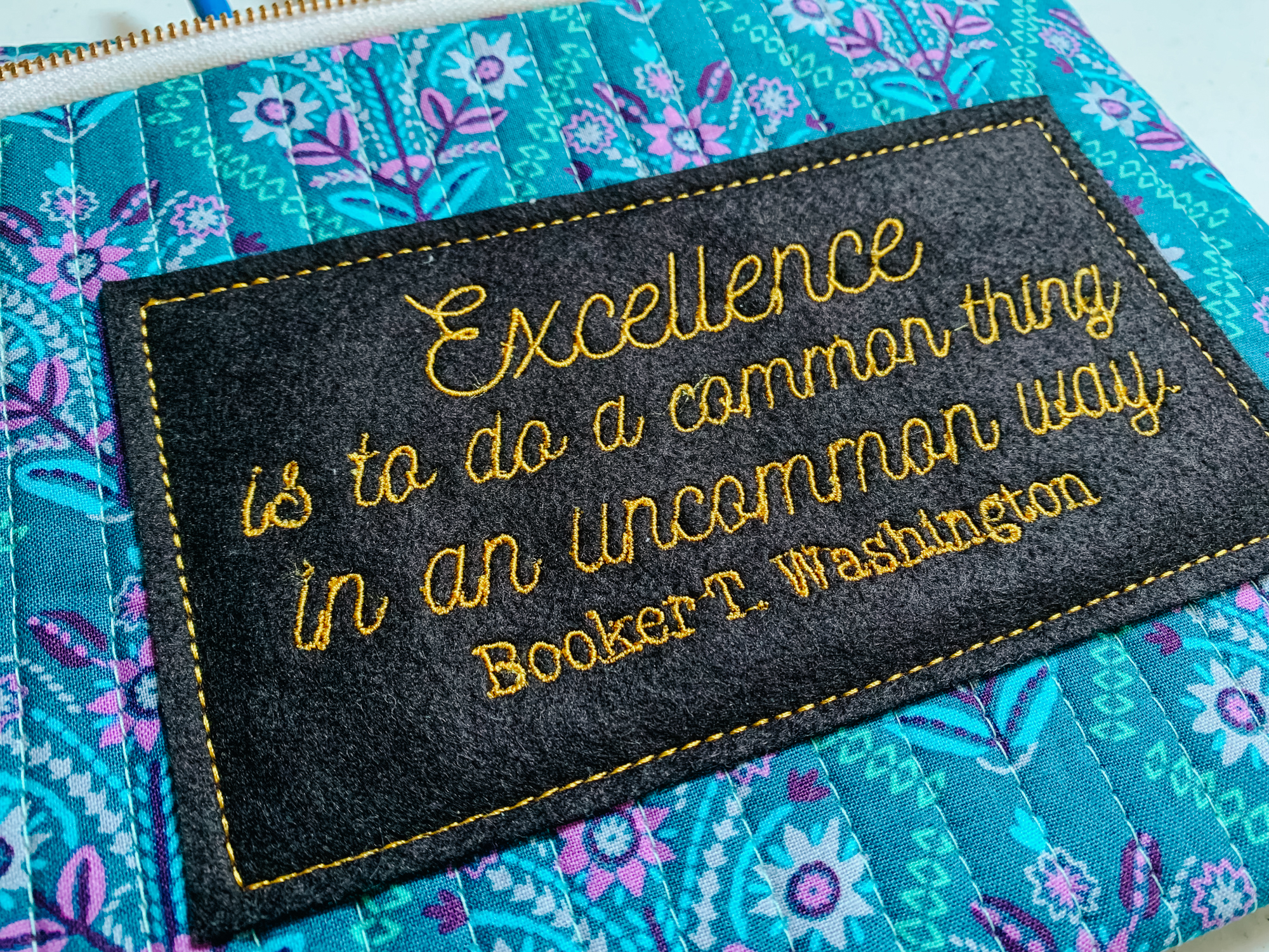 Janome embroidered bag tutorial skyline s9