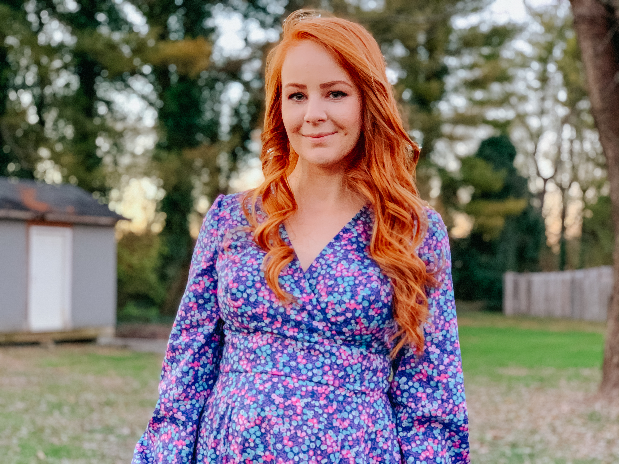 Deer and Doe Magnolia Dress in DuckaDilly Liberty exclusive Wiltshire