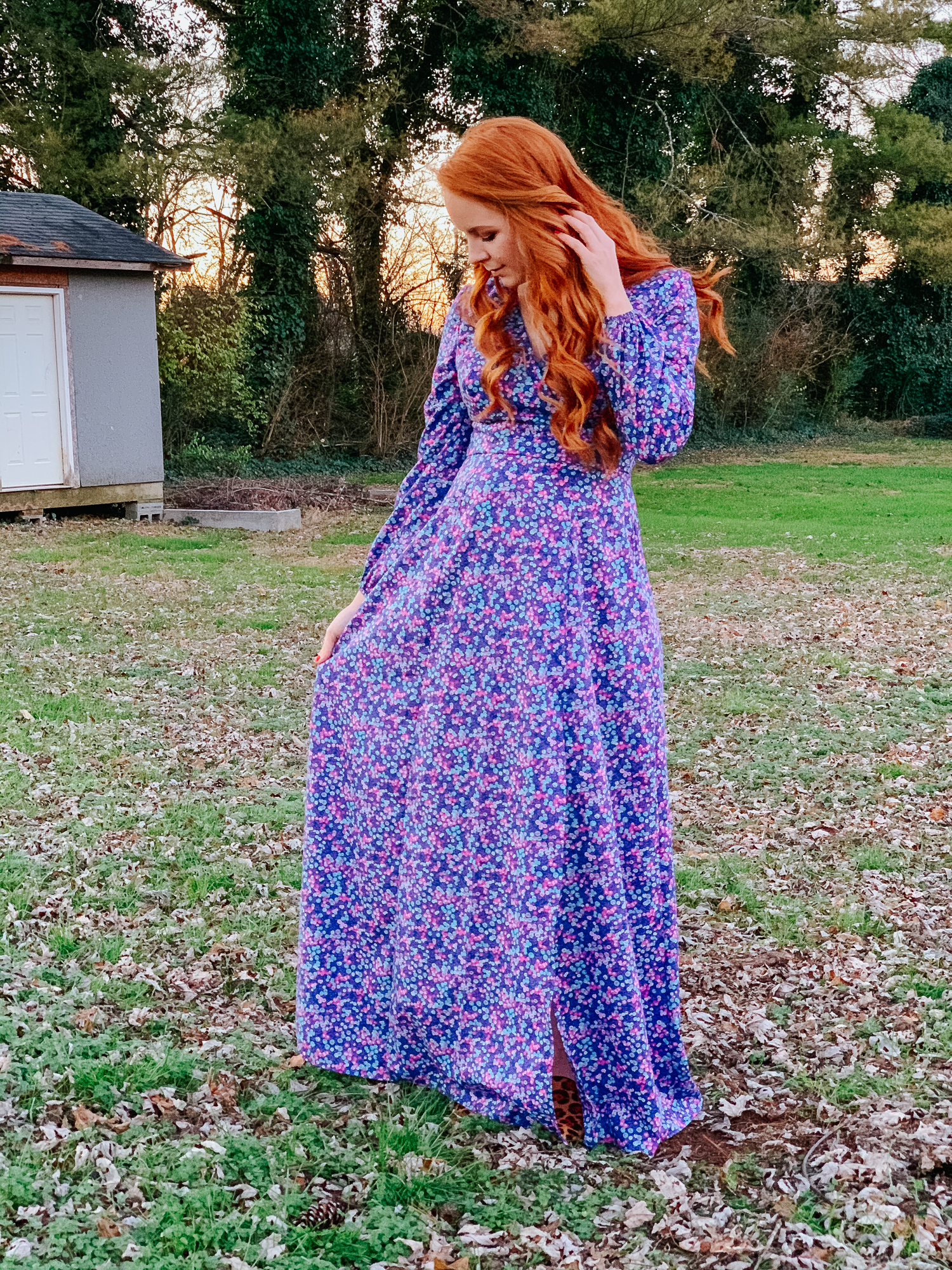 Deer and Doe Magnolia Dress in DuckaDilly Liberty exclusive Wiltshire