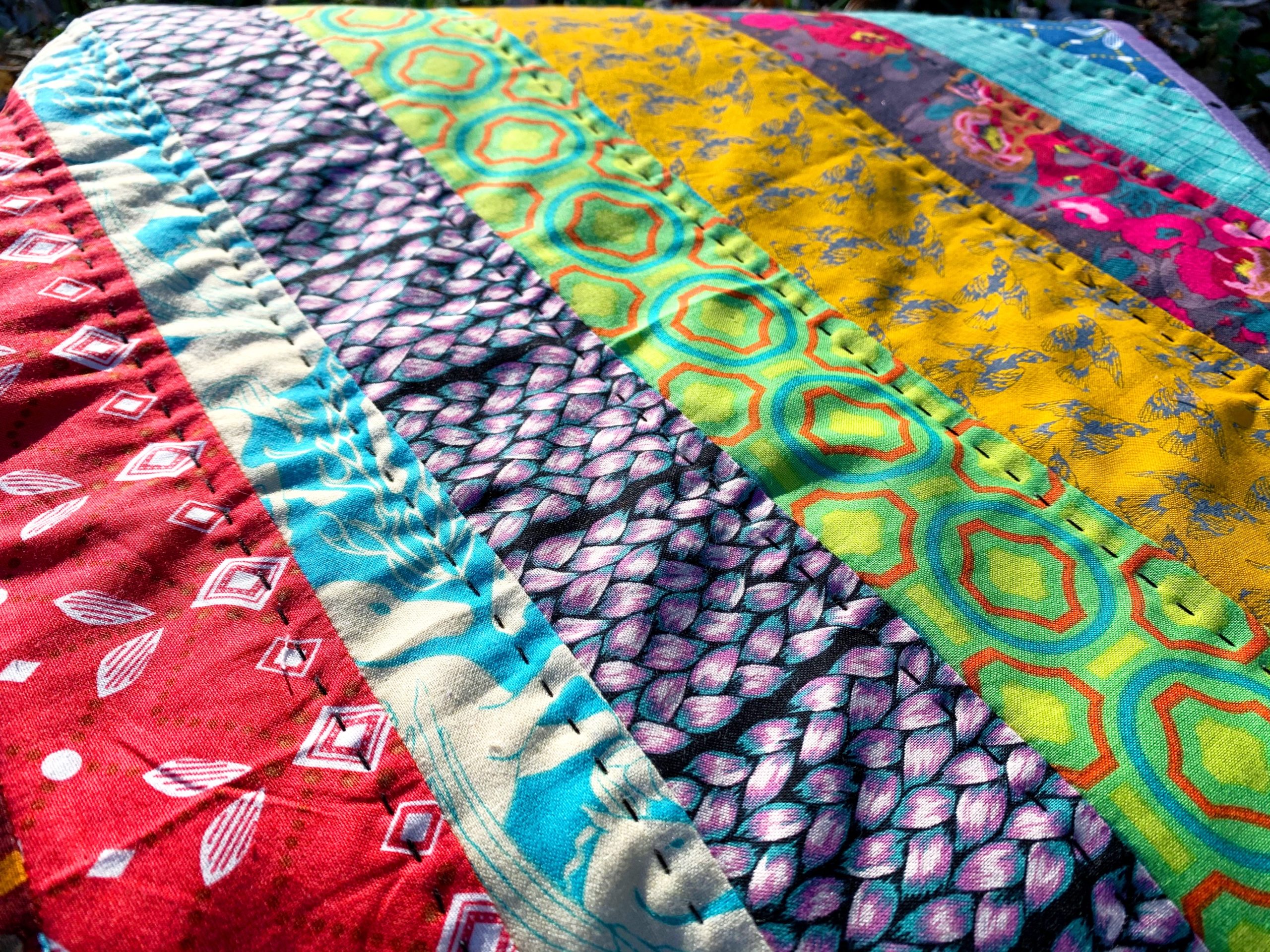 Anna Maria Horner Hex Strip Quilt 