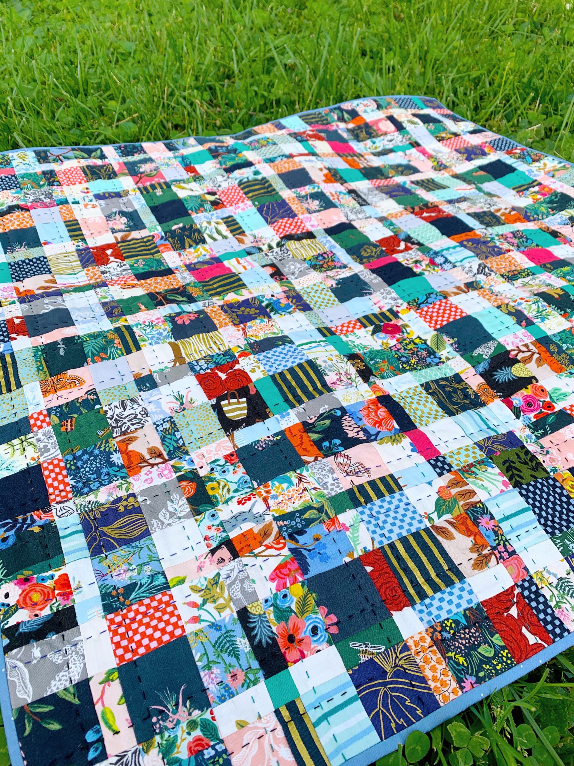 Rifle Paper Co Plaidish Mini Quilt