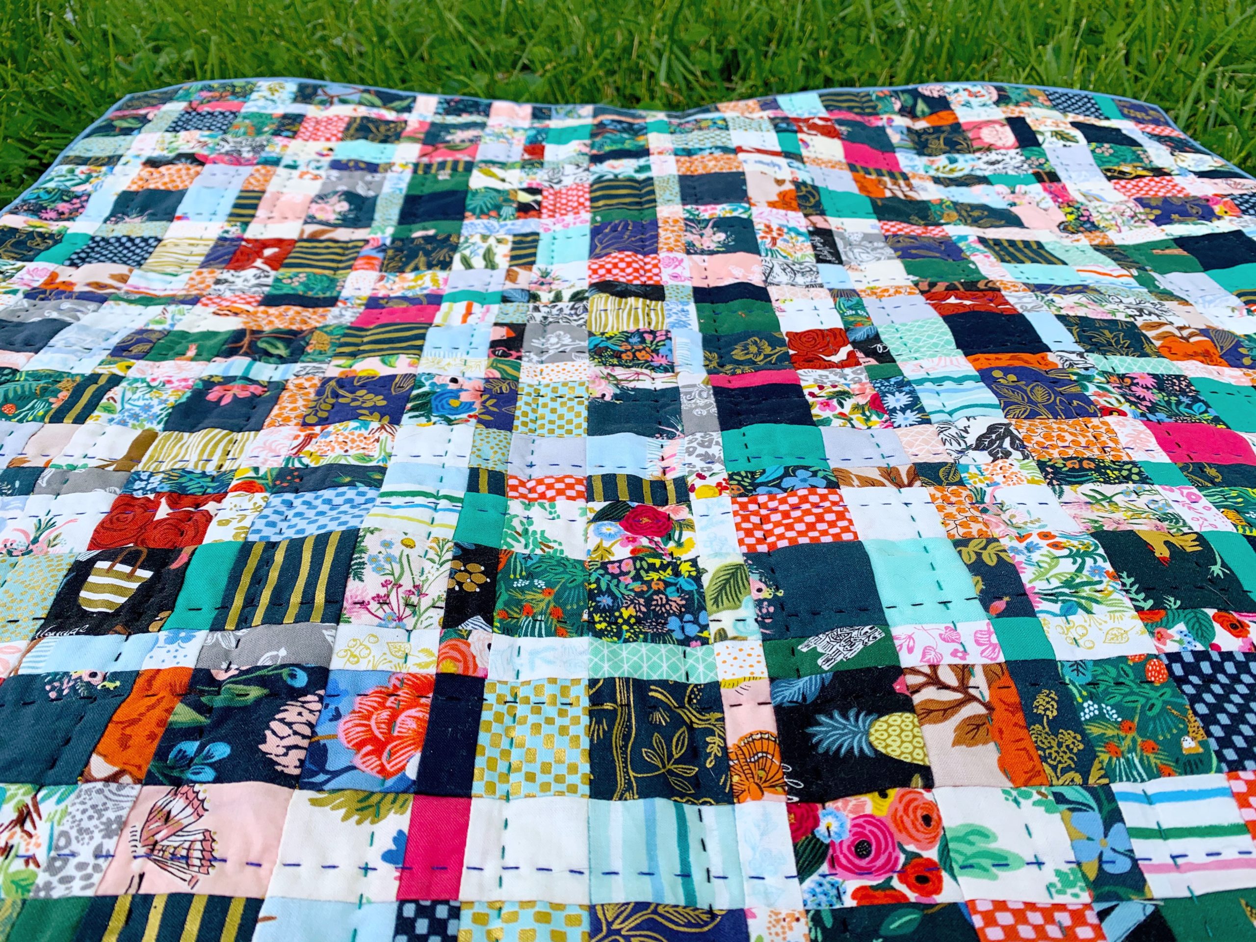 Rifle Paper Co Plaidish Mini Quilt