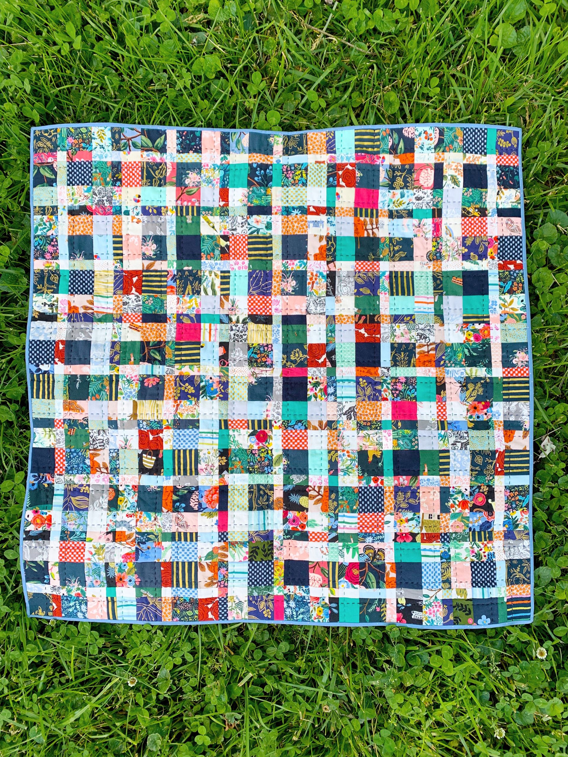 Rifle Paper Co Plaidish Mini Quilt
