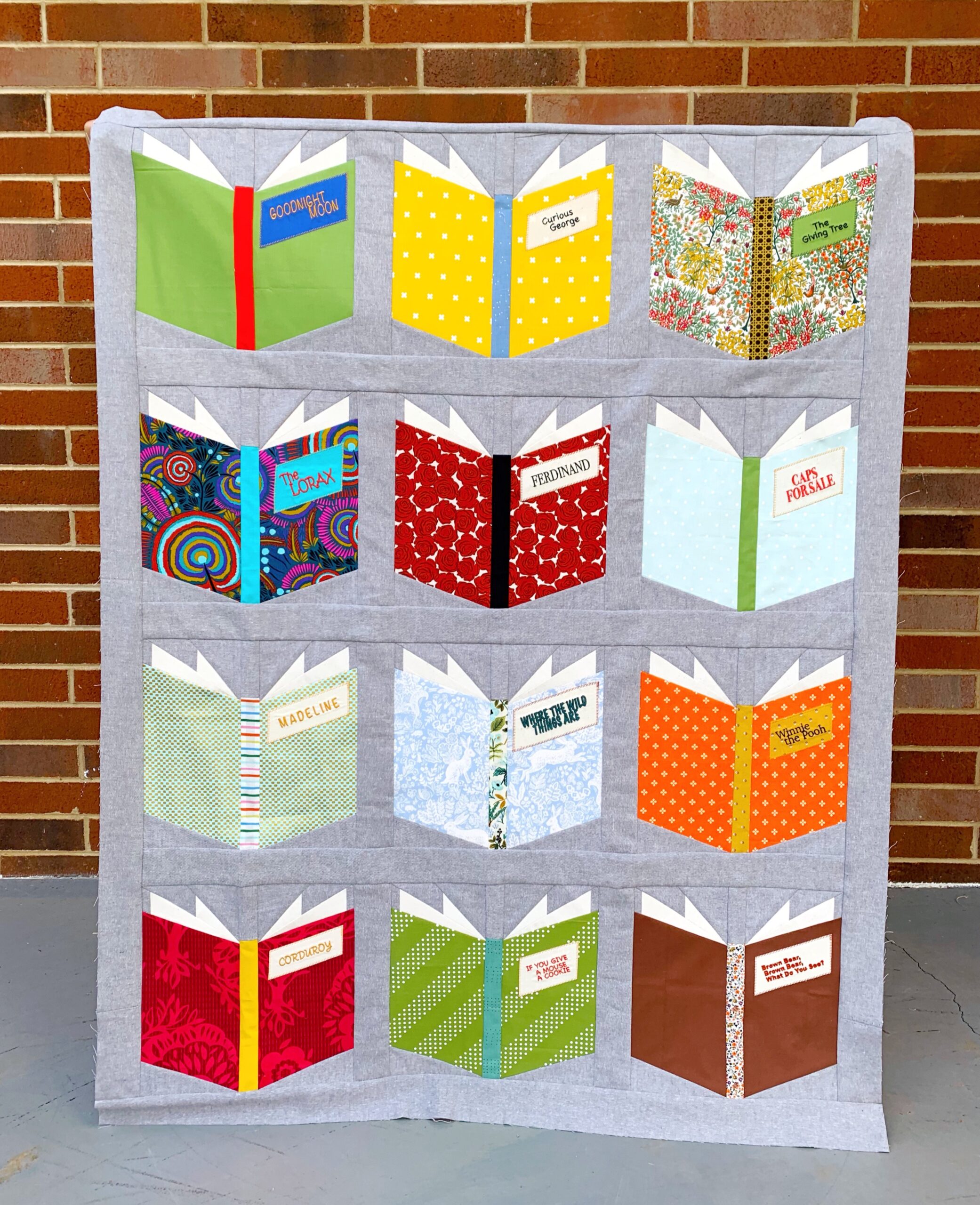 Embroidered Book Nerd Quilt with Janome Skyline S9