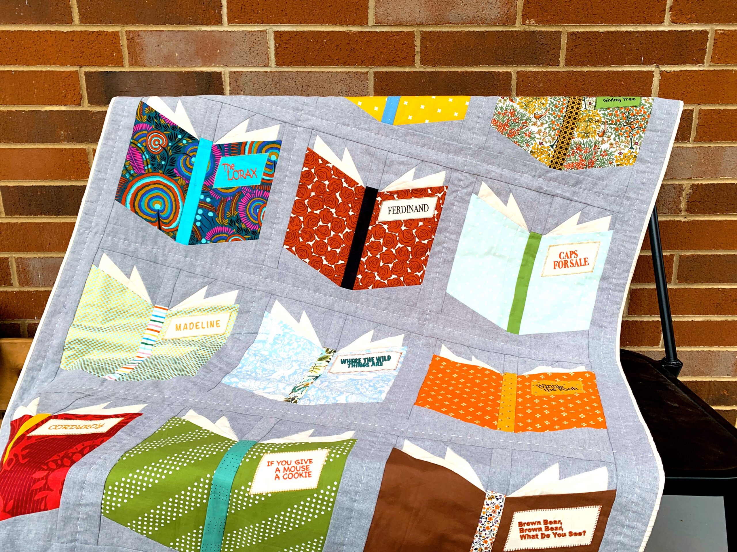 Embroidered Book Nerd Quilt with Janome Skyline S9