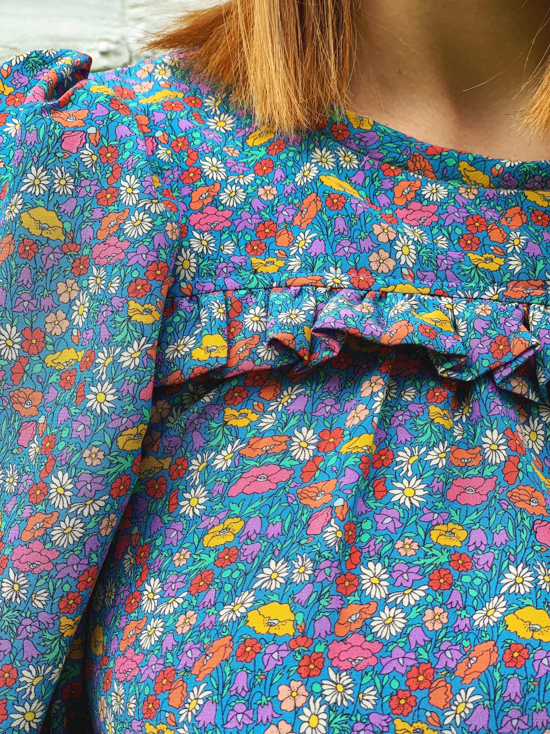 Liberty crepe de chine Sagebrush Top