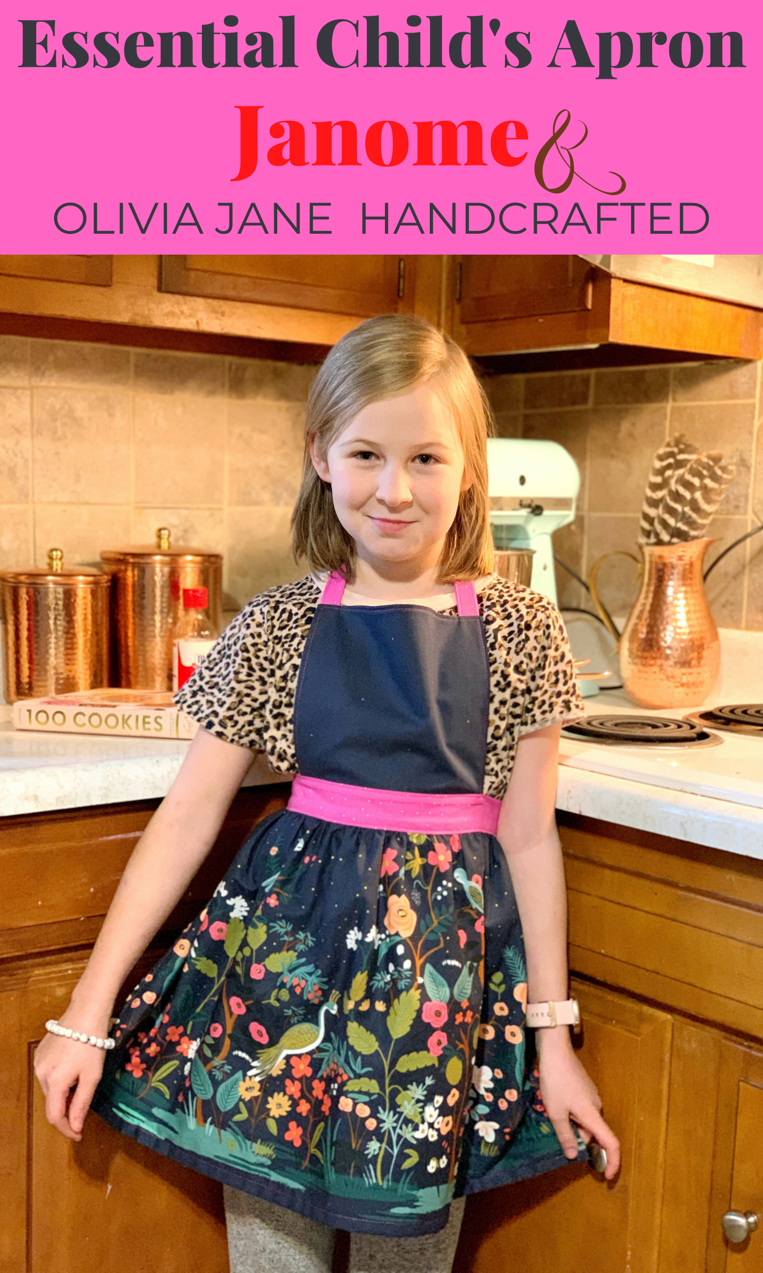 Essential Child's Apron by Olivia Jane Handcrafted