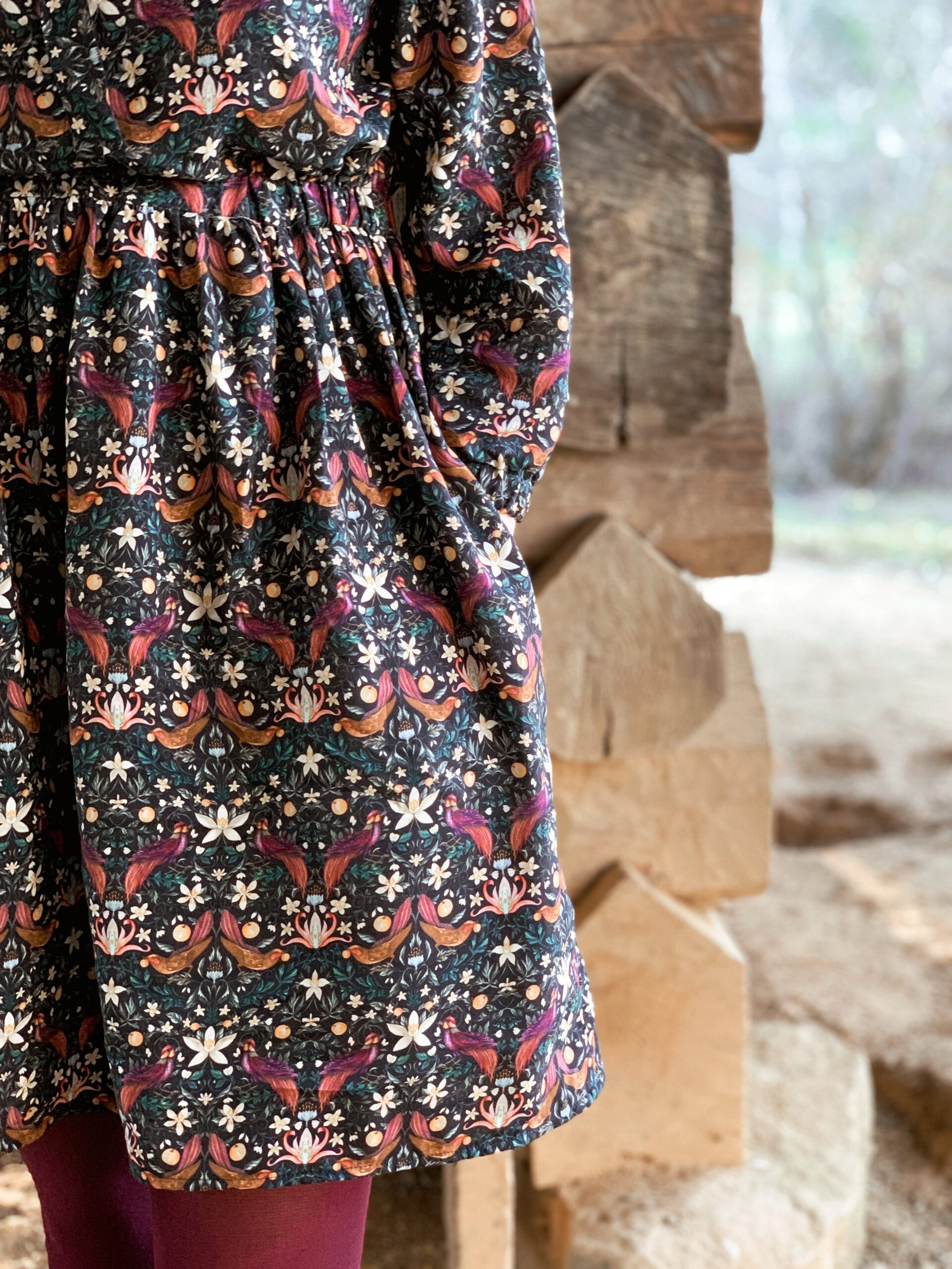 Wilder gown in Liberty challis by Olivia Jane Handcrafted