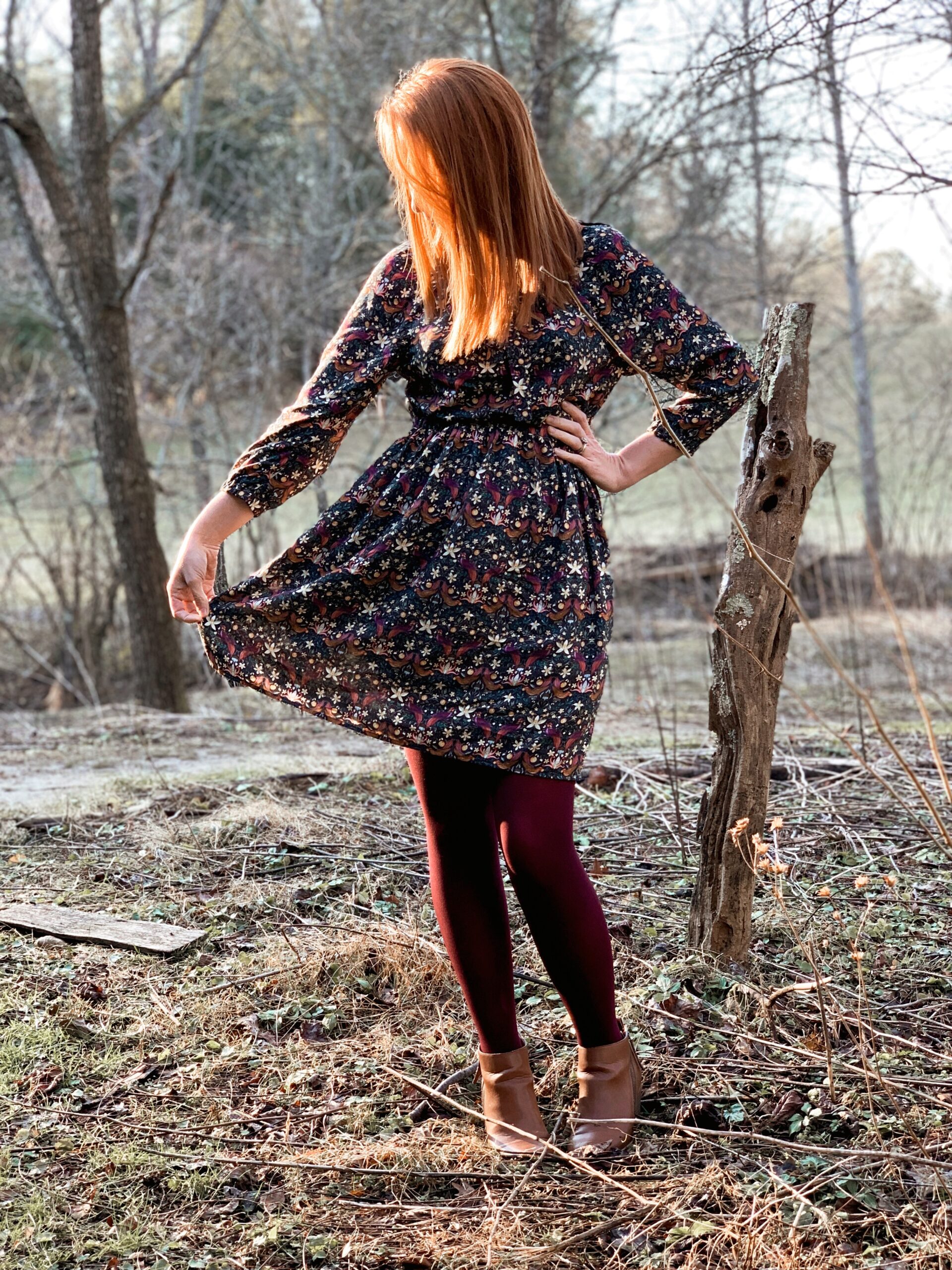 Wilder gown in Liberty challis by Olivia Jane Handcrafted