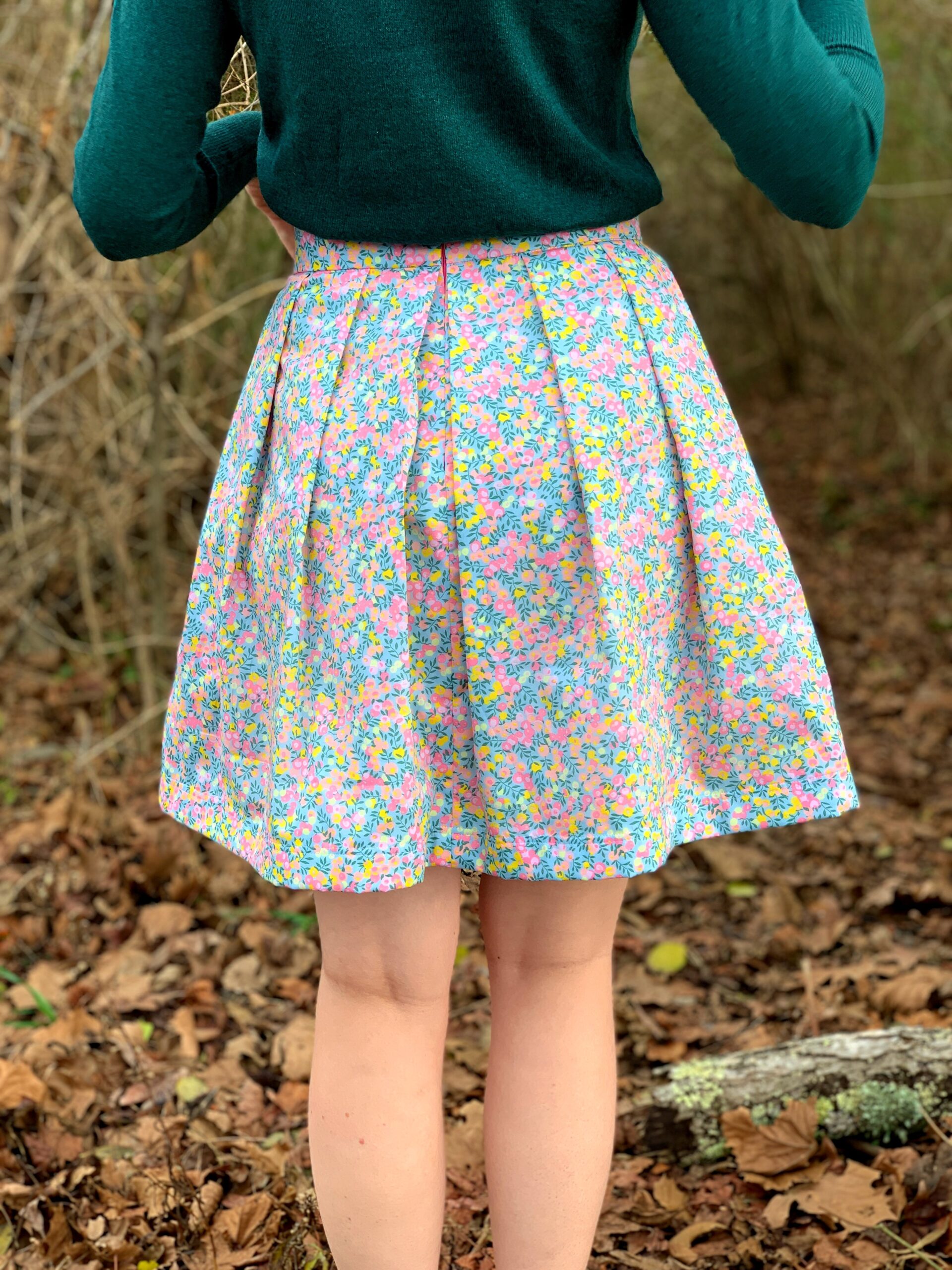 Wiltshire coral blue DuckaDilly La Parisienne en Ete by Olivia Jane Handcrafted