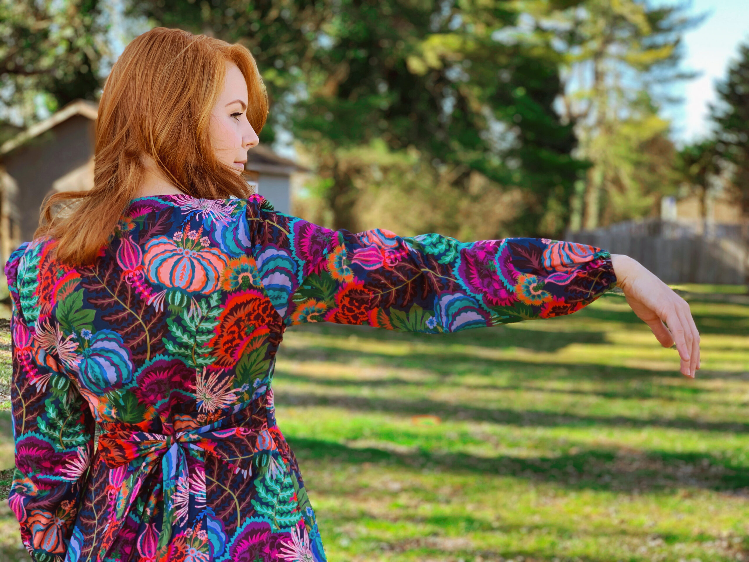 Coverdale Deer and Doe Magnolia  Dress by Olivia Jane Handcrafted