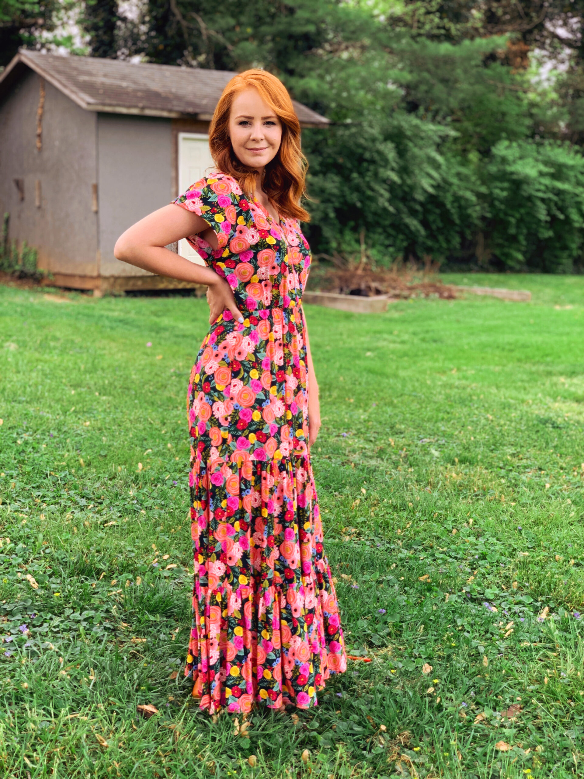 Rifle Paper co Juliet Rose rayon Kimmy Dress