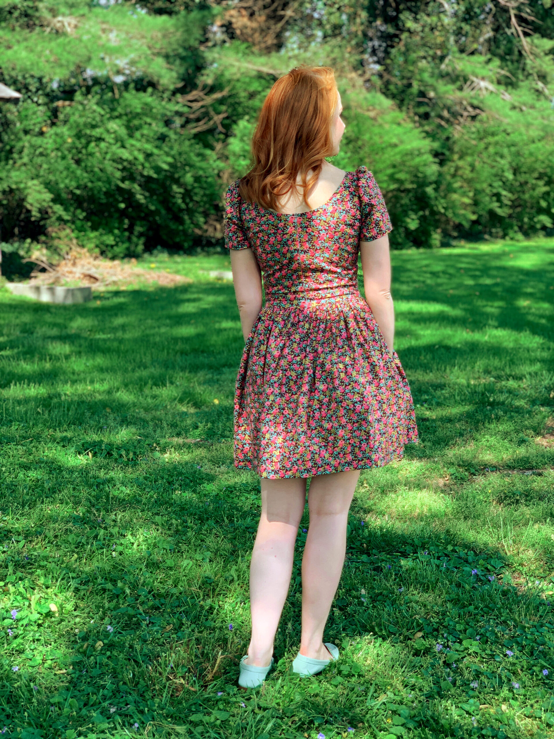 Michelle My Belle dress in Rifle Paper Co rosa