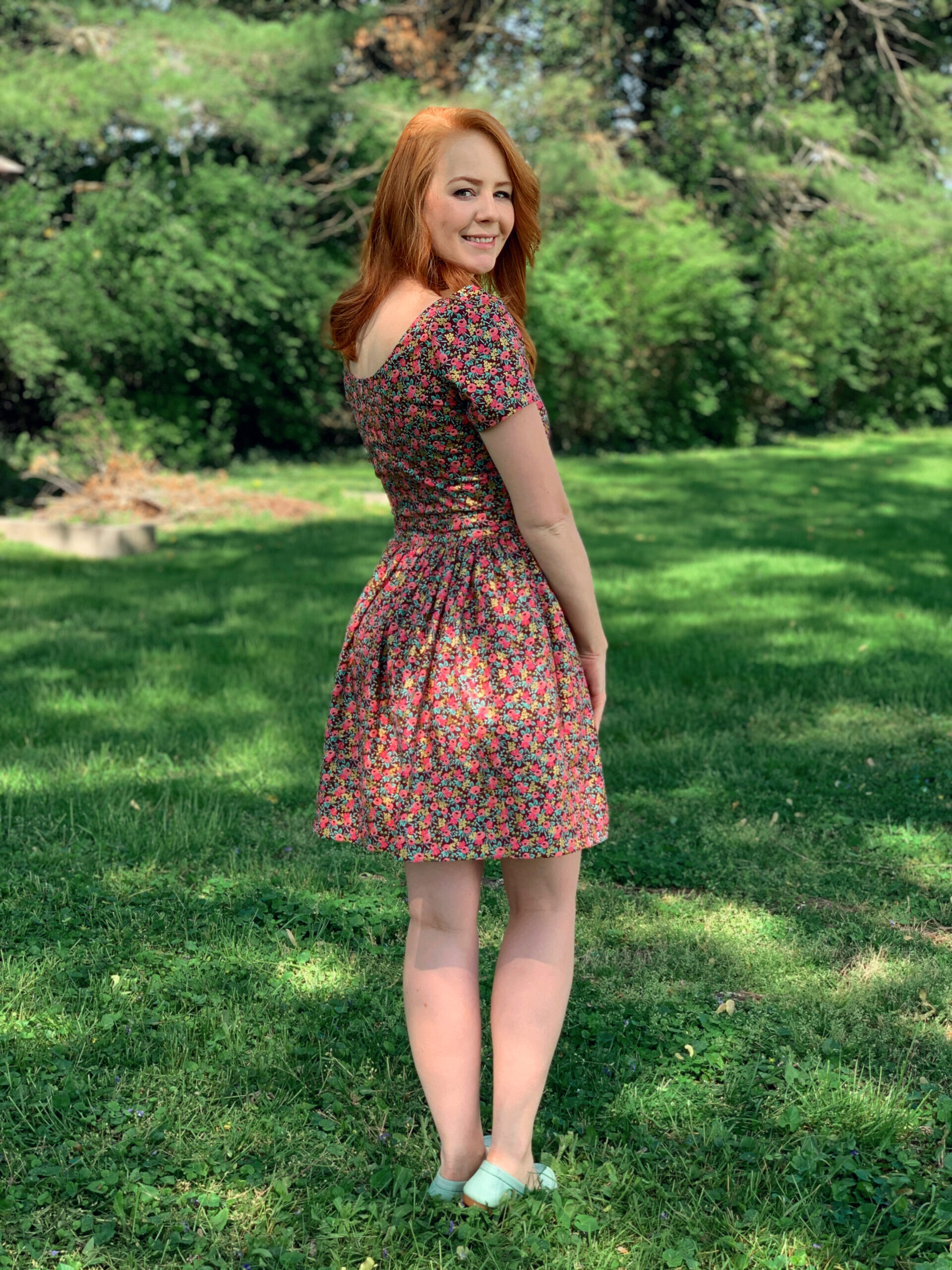 Michelle My Belle dress in Rifle Paper Co rosa