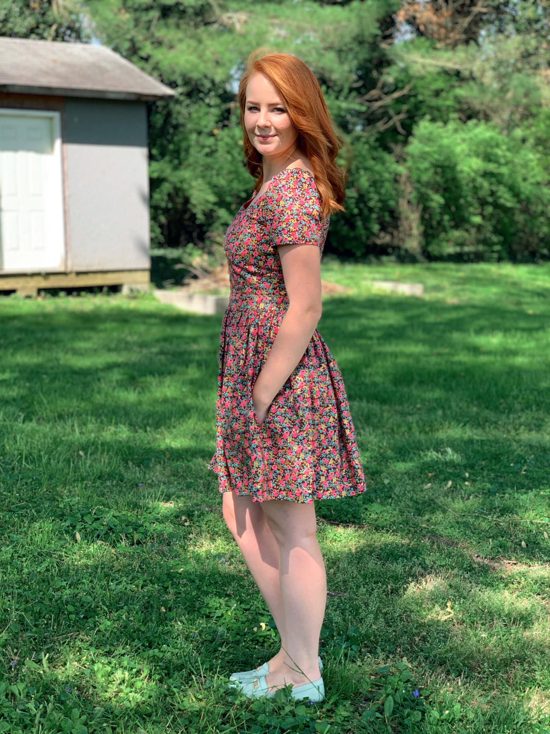 Michelle My Belle dress in Rifle Paper Co rosa