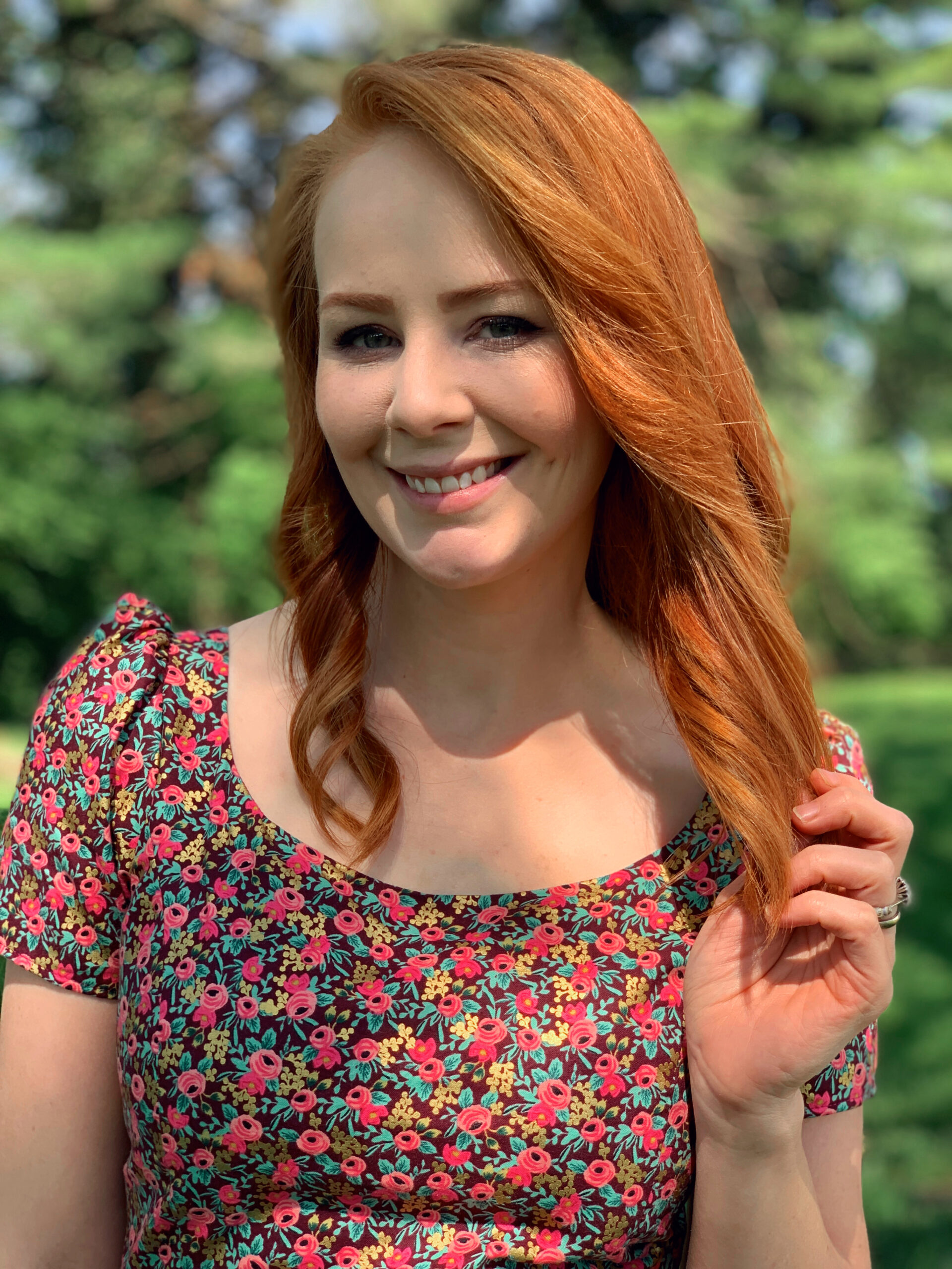 Michelle My Belle dress in Rifle Paper Co rosa