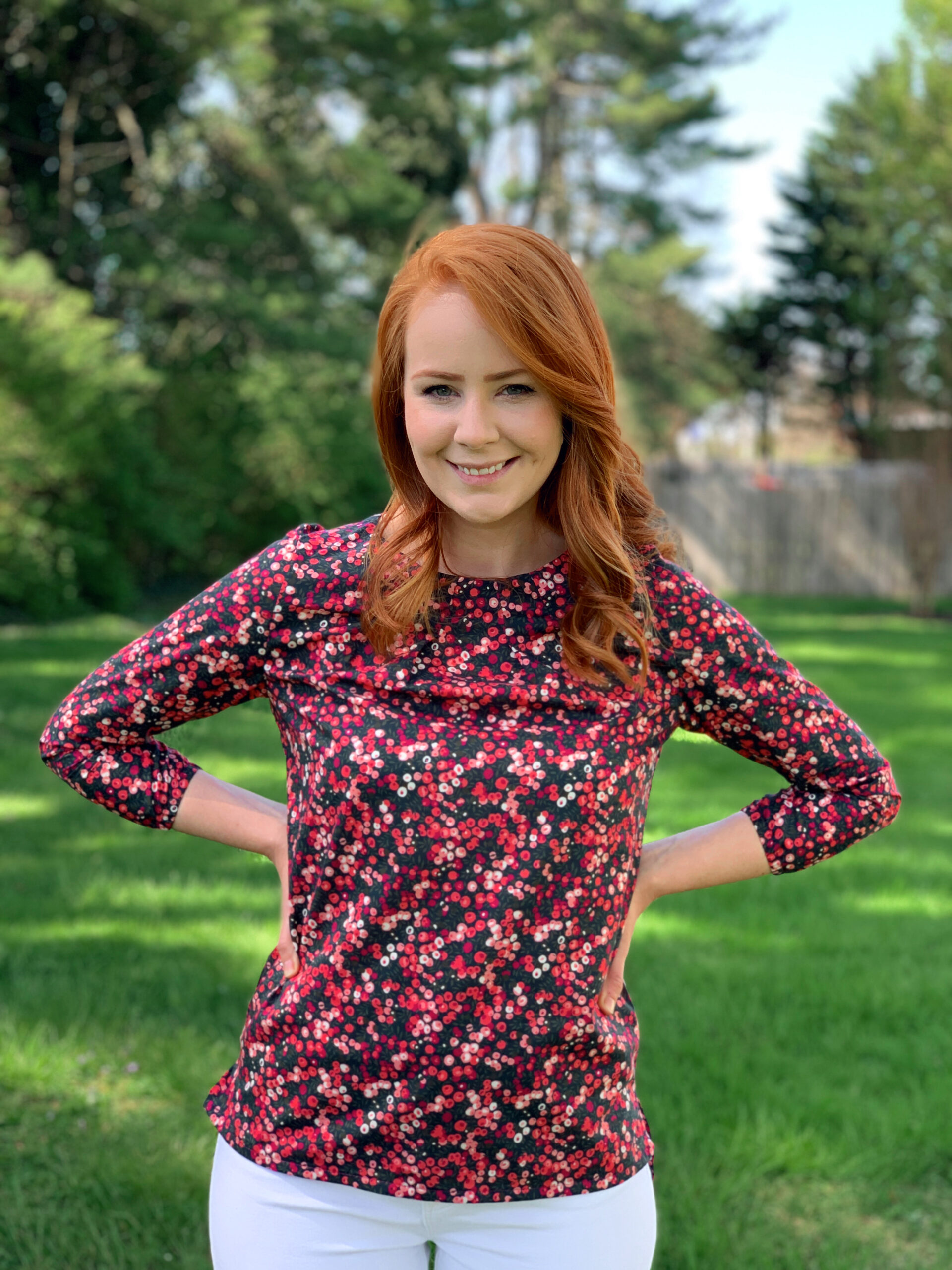 Clara Blouse in Liberty Poplin