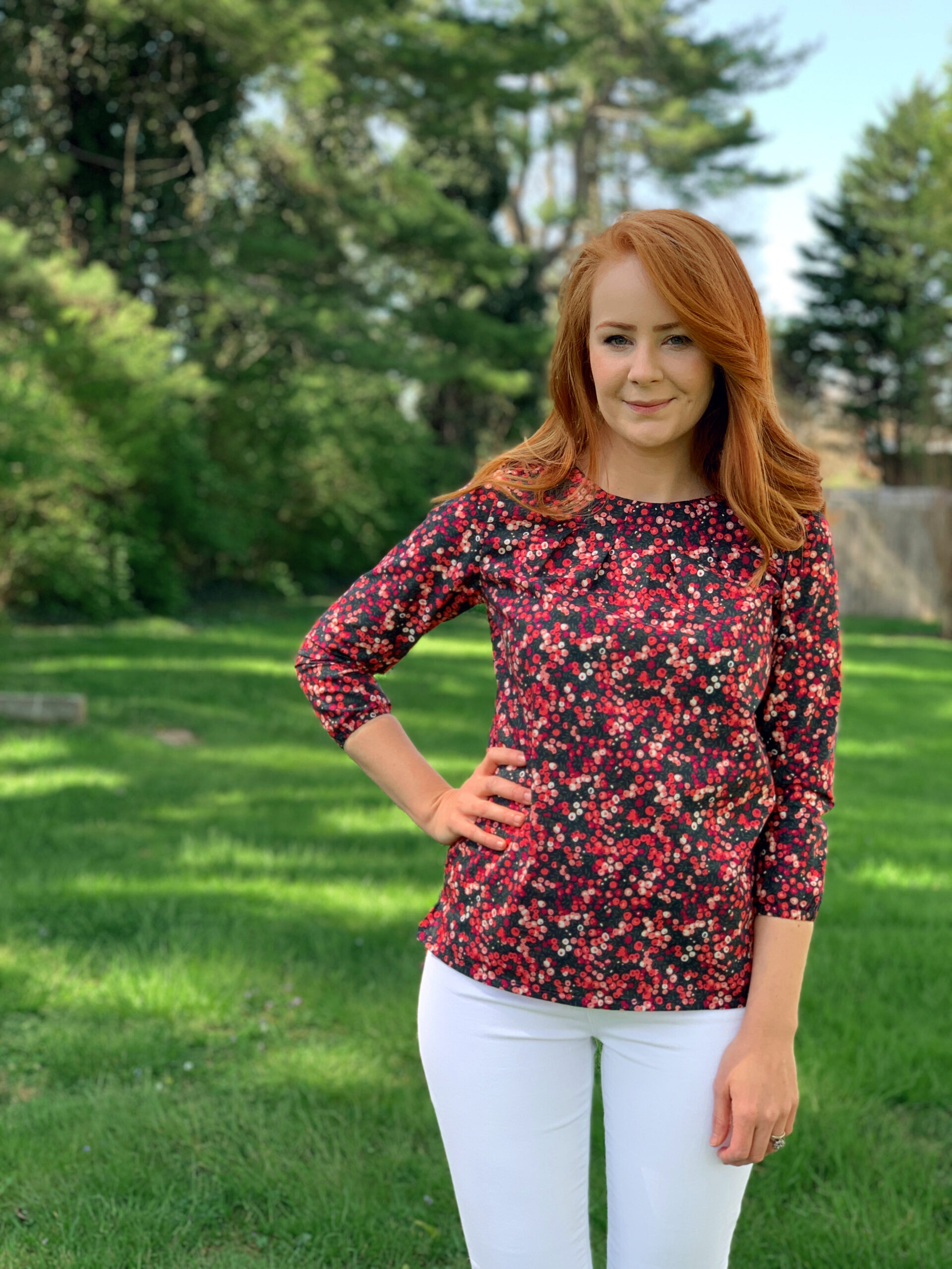 Clara Blouse in Liberty Poplin