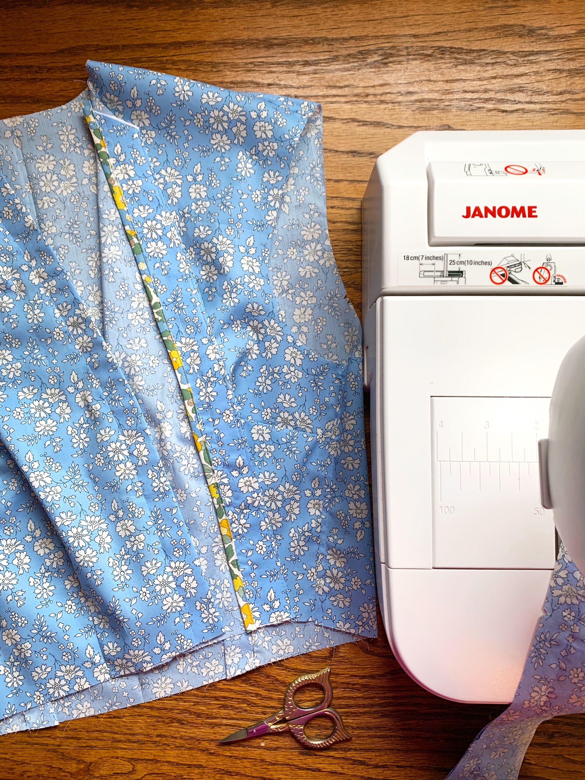 Deer and Doe Myosotis Dress in Liberty Capel