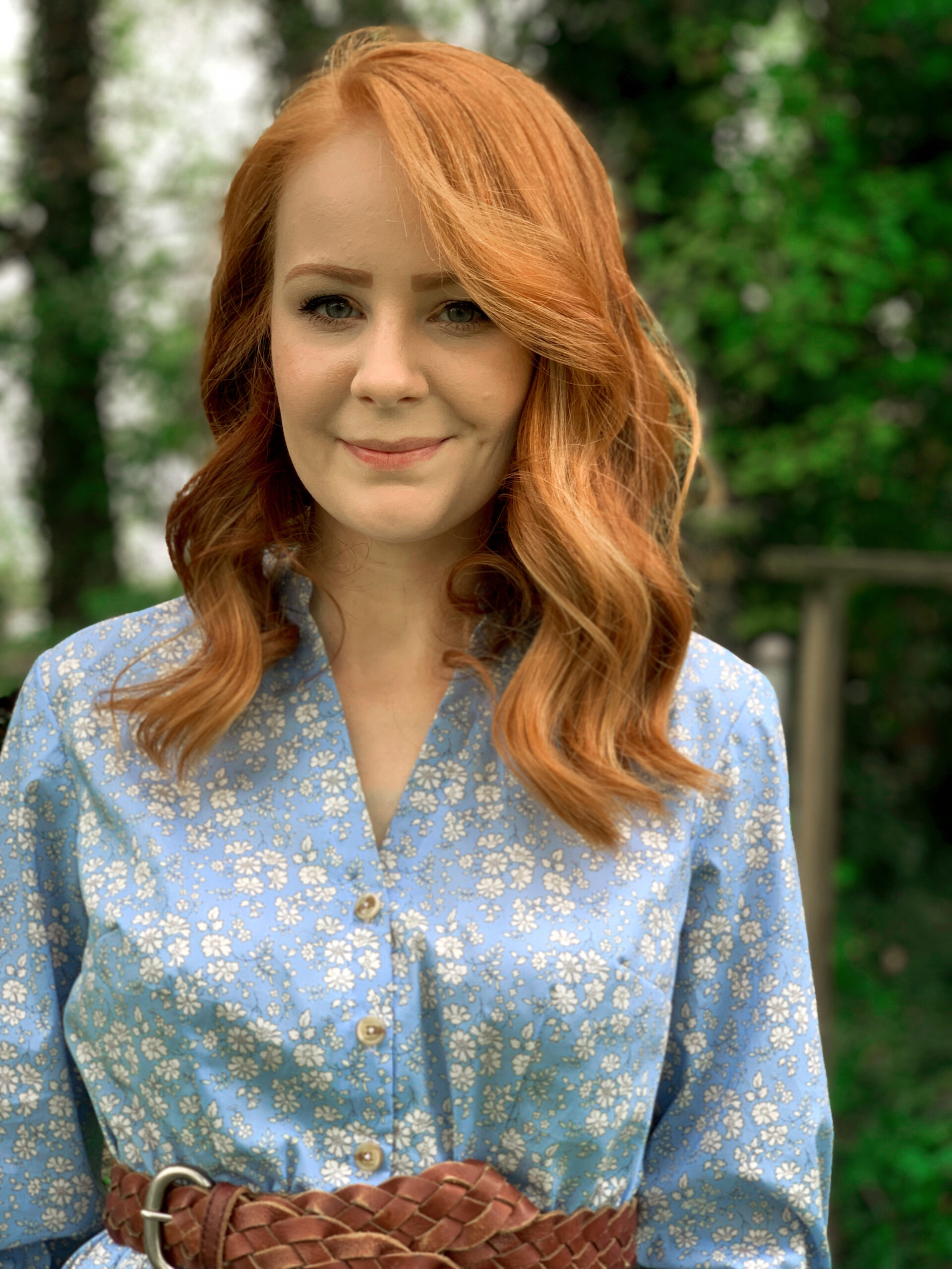 Deer and Doe Myosotis Dress in Liberty Capel