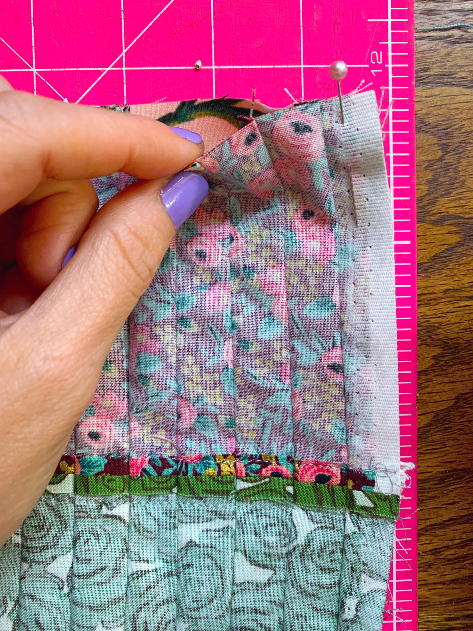 Perfectly Pintucked Pillow by Olivia Jane Handcrafted