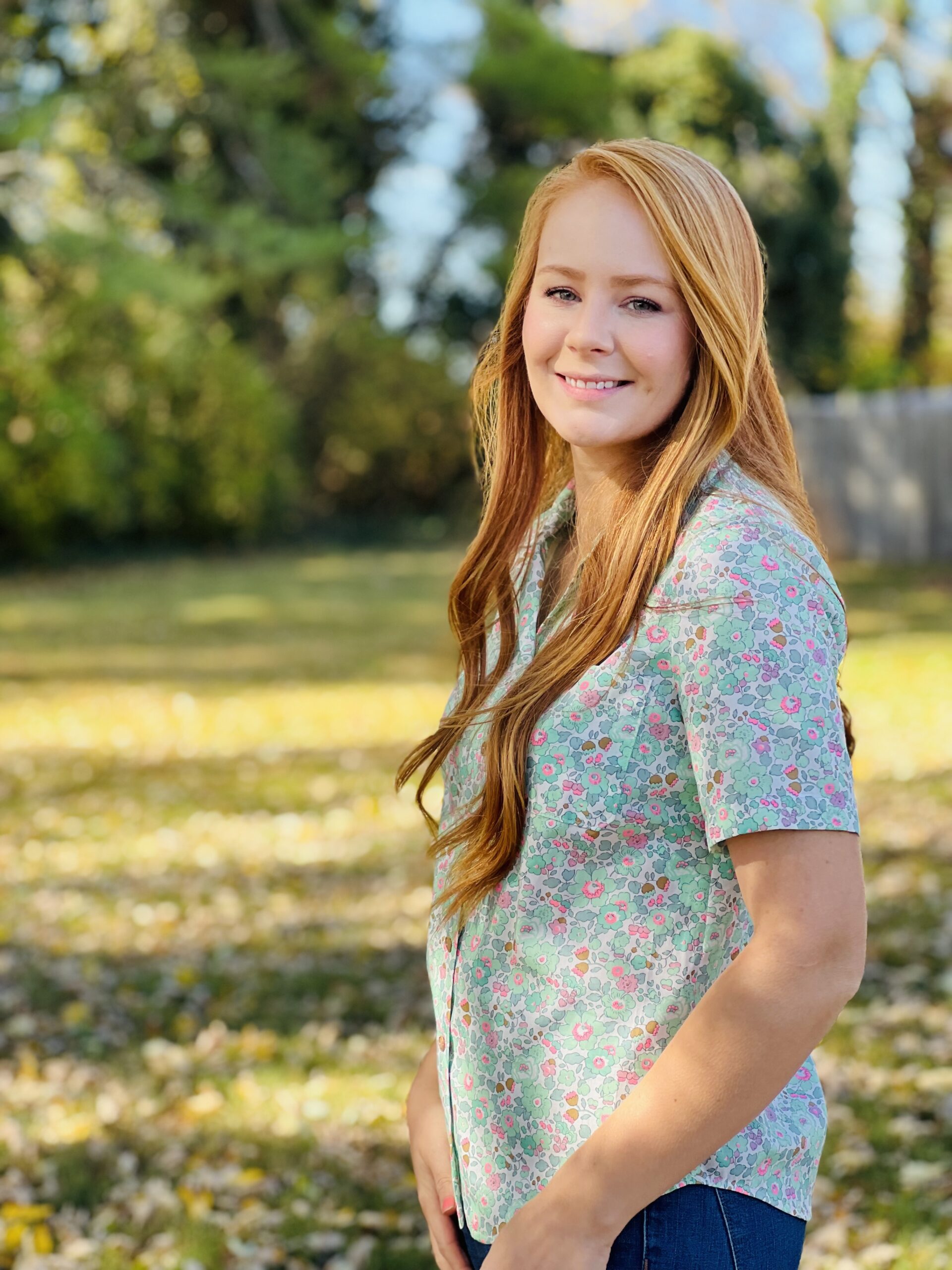 como collar shirt betsy seafoam neon pink
